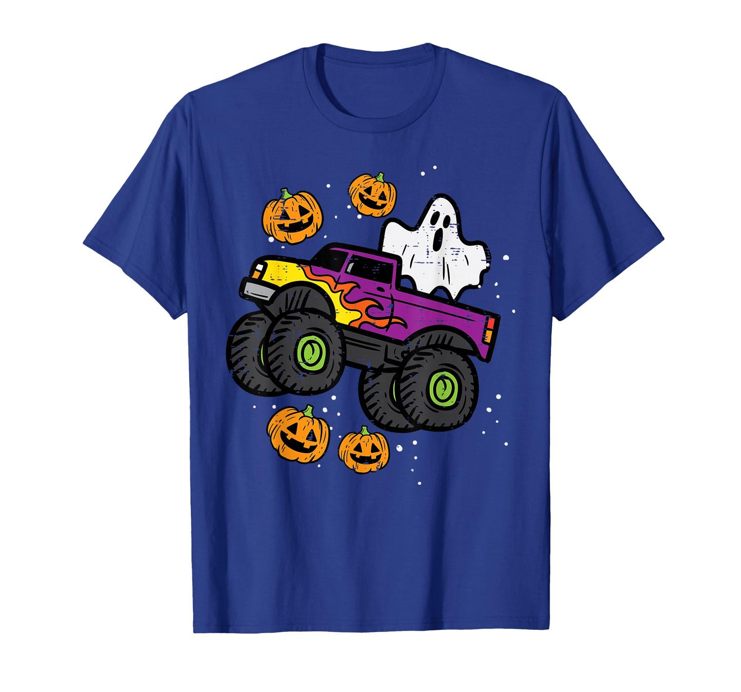 Halloween Ghost Monster Truck Costume Toddler Boys Kid Youth T-Shirt