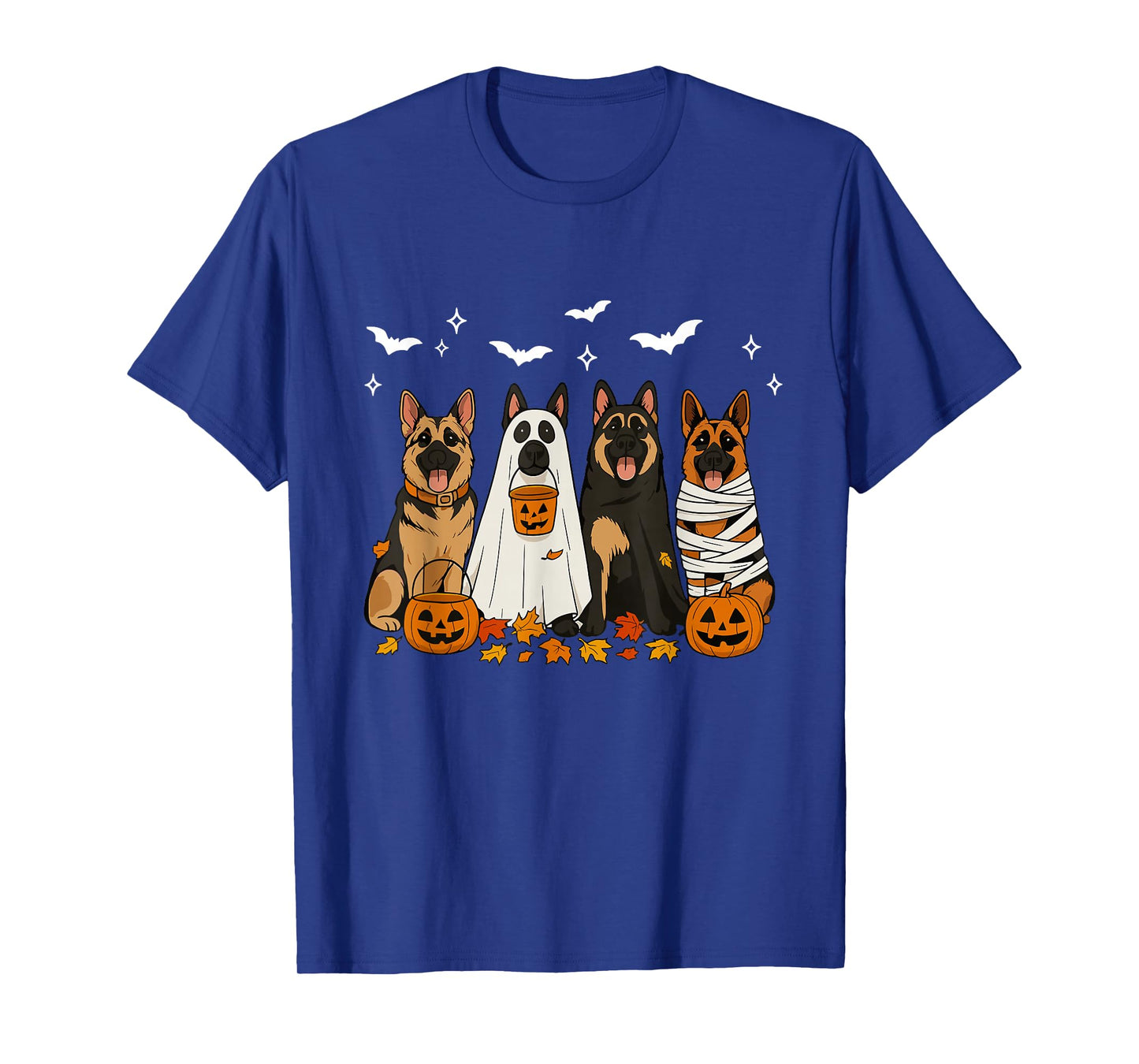 Fall German Shepherd Halloween Witch German Shepherd Dog Mom T-Shirt