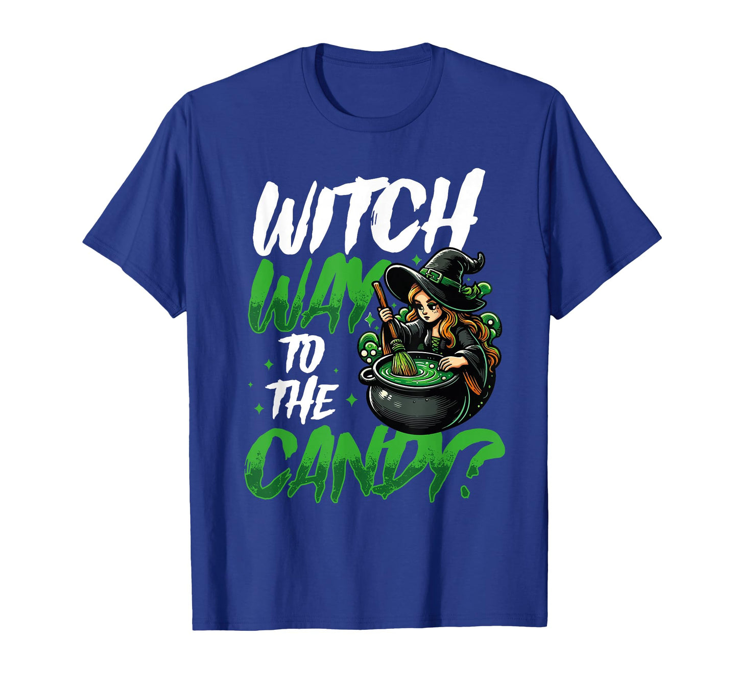 Witch Way to The Candy Funny Halloween Witch T-Shirt