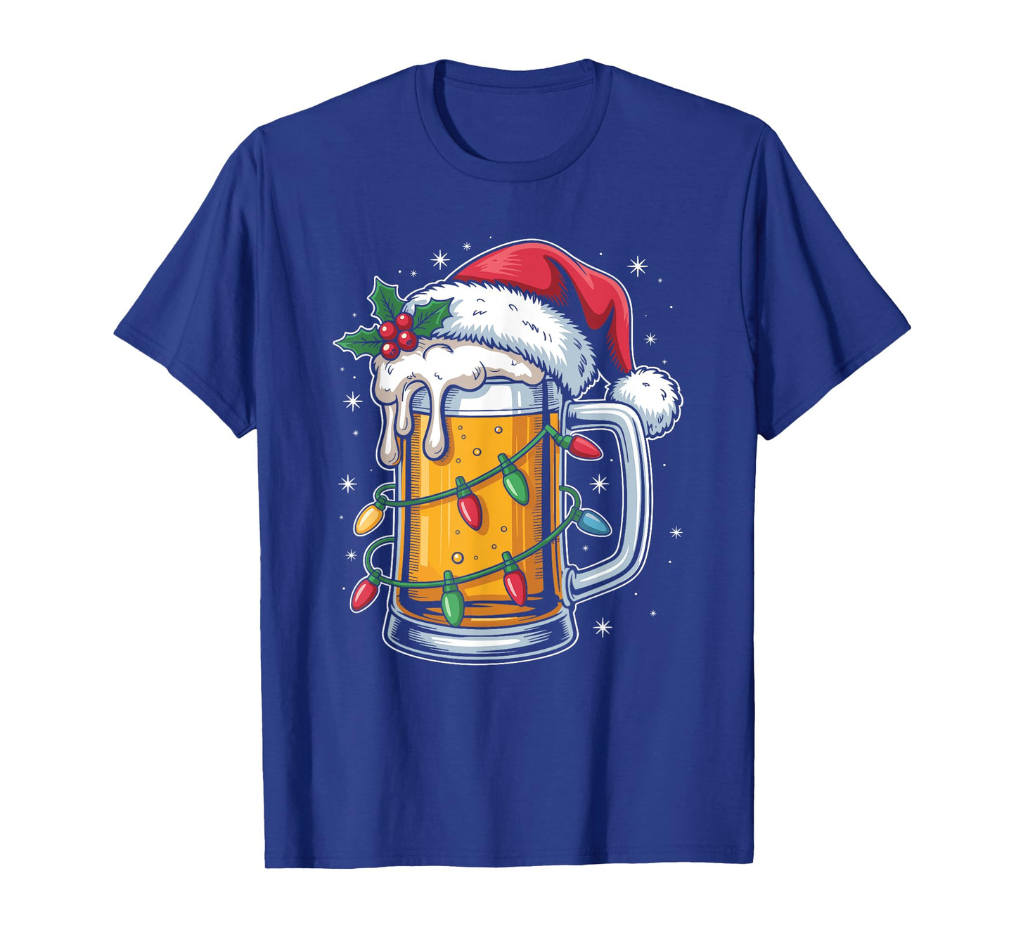 Christmas in September Beer Hawaiian Tropical Santa T-Shirt