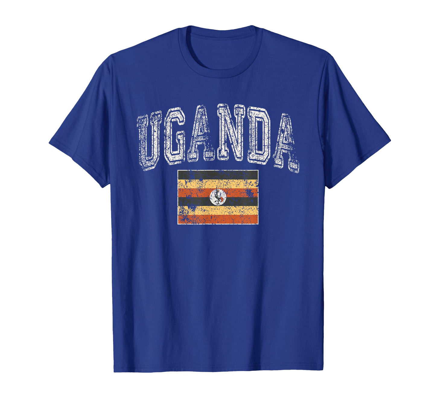 Vintage Retro Faded Uganda Flag Ugandan Pride T-Shirt