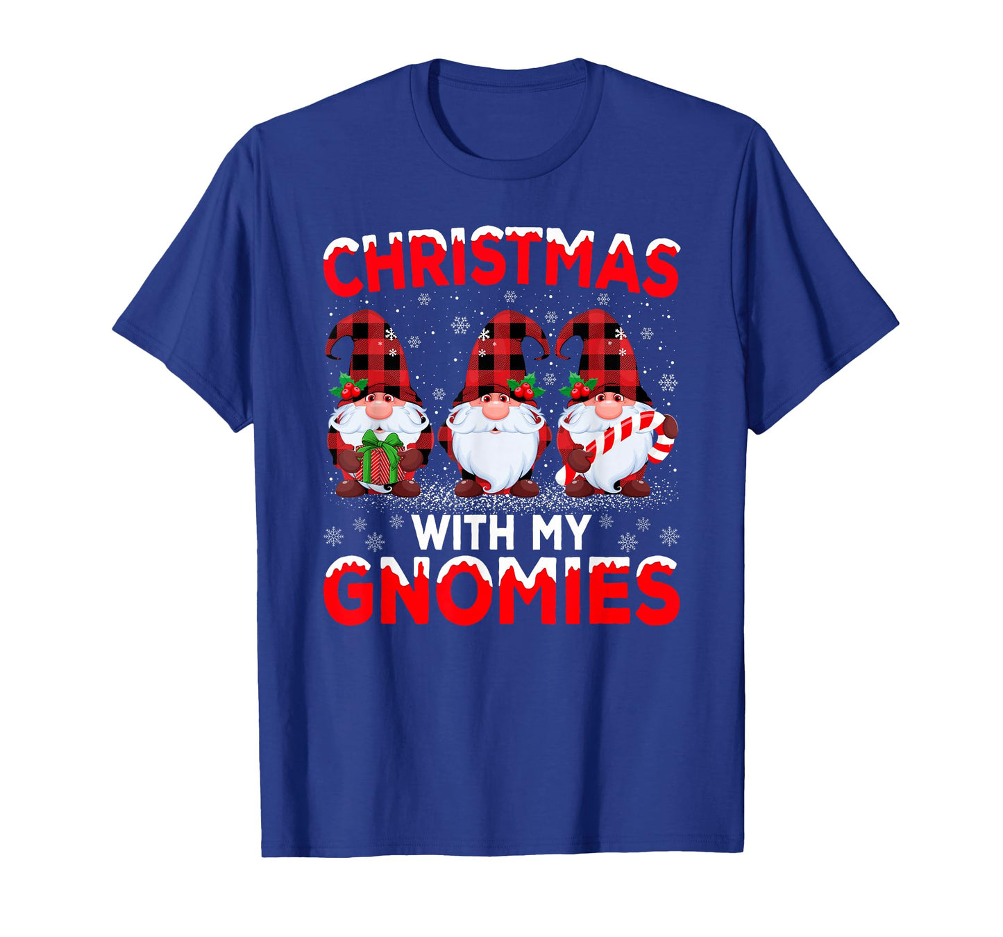 Christmas with My Gnomies Funny Family Gnomes Xmas Pajamas T-Shirt