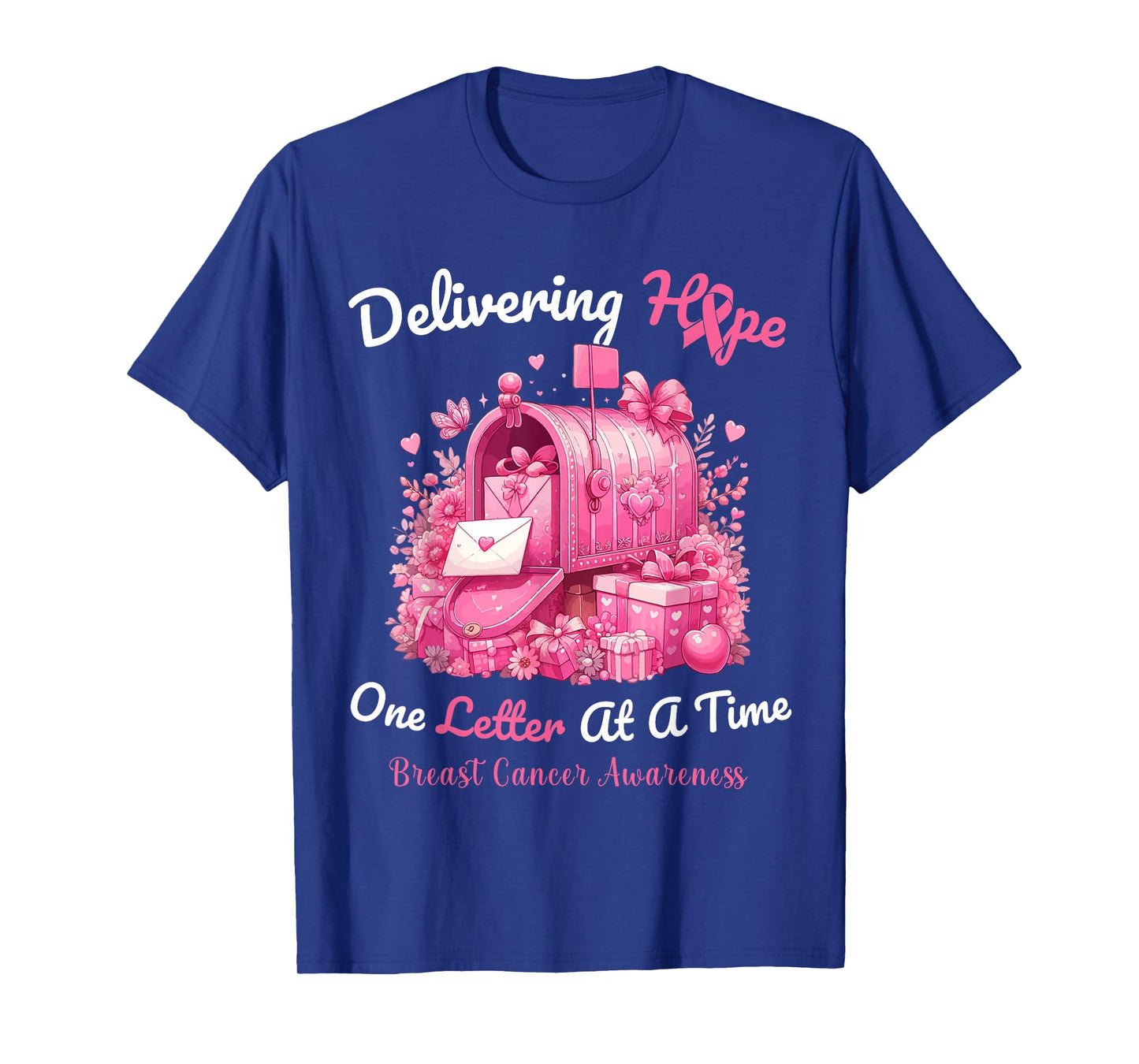 Postal Clerk Breast Cancer Awareness October We Wear Pink T-Shirt