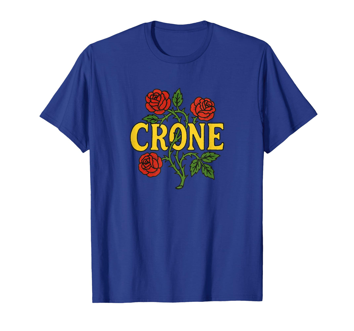 Crone Thorny Roses Art Wise Matriarch Art Crone T-Shirt
