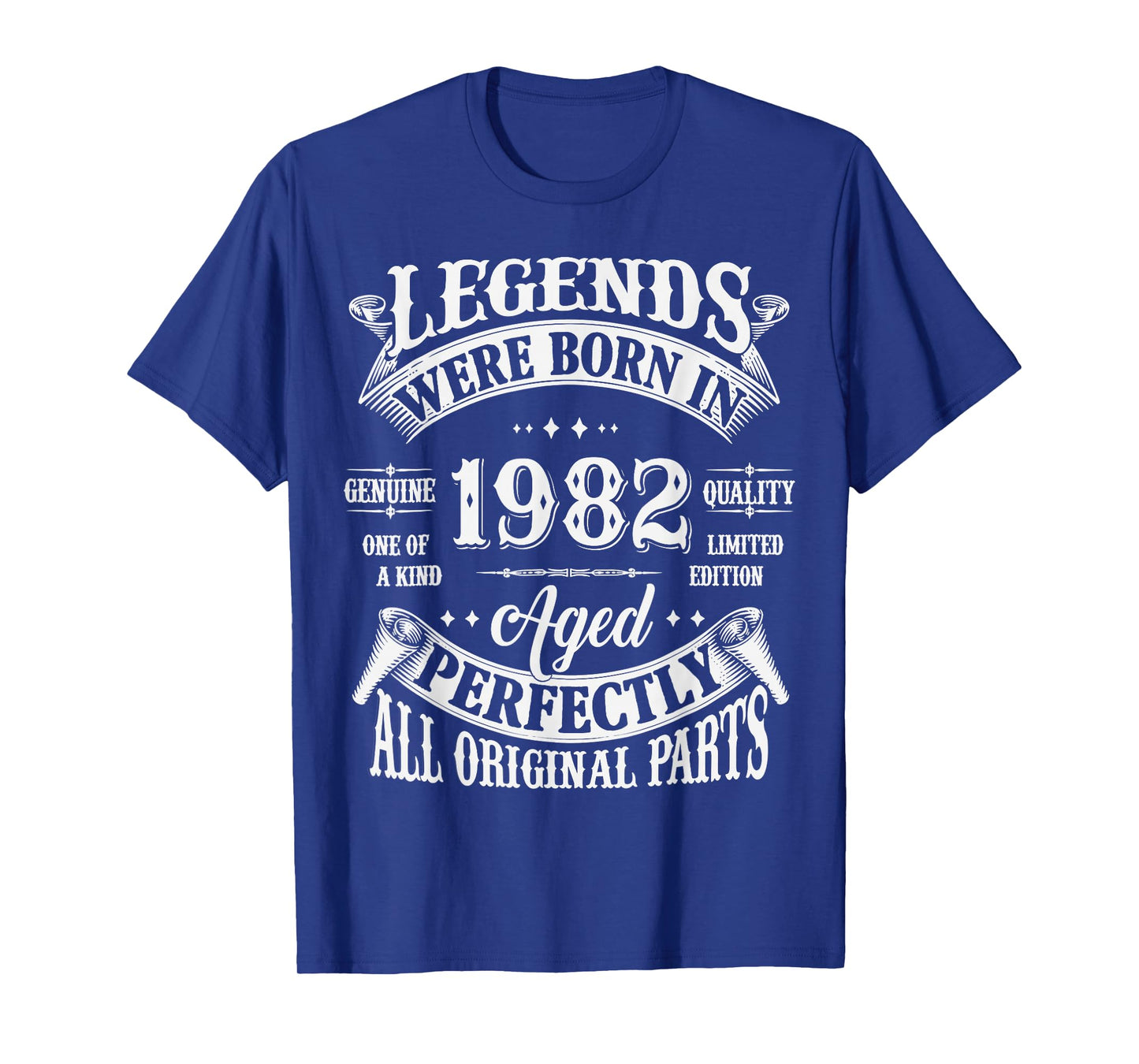 43rd Birthday Tee 43 Years Old Vintage Legends Born In 1982 T-Shirt