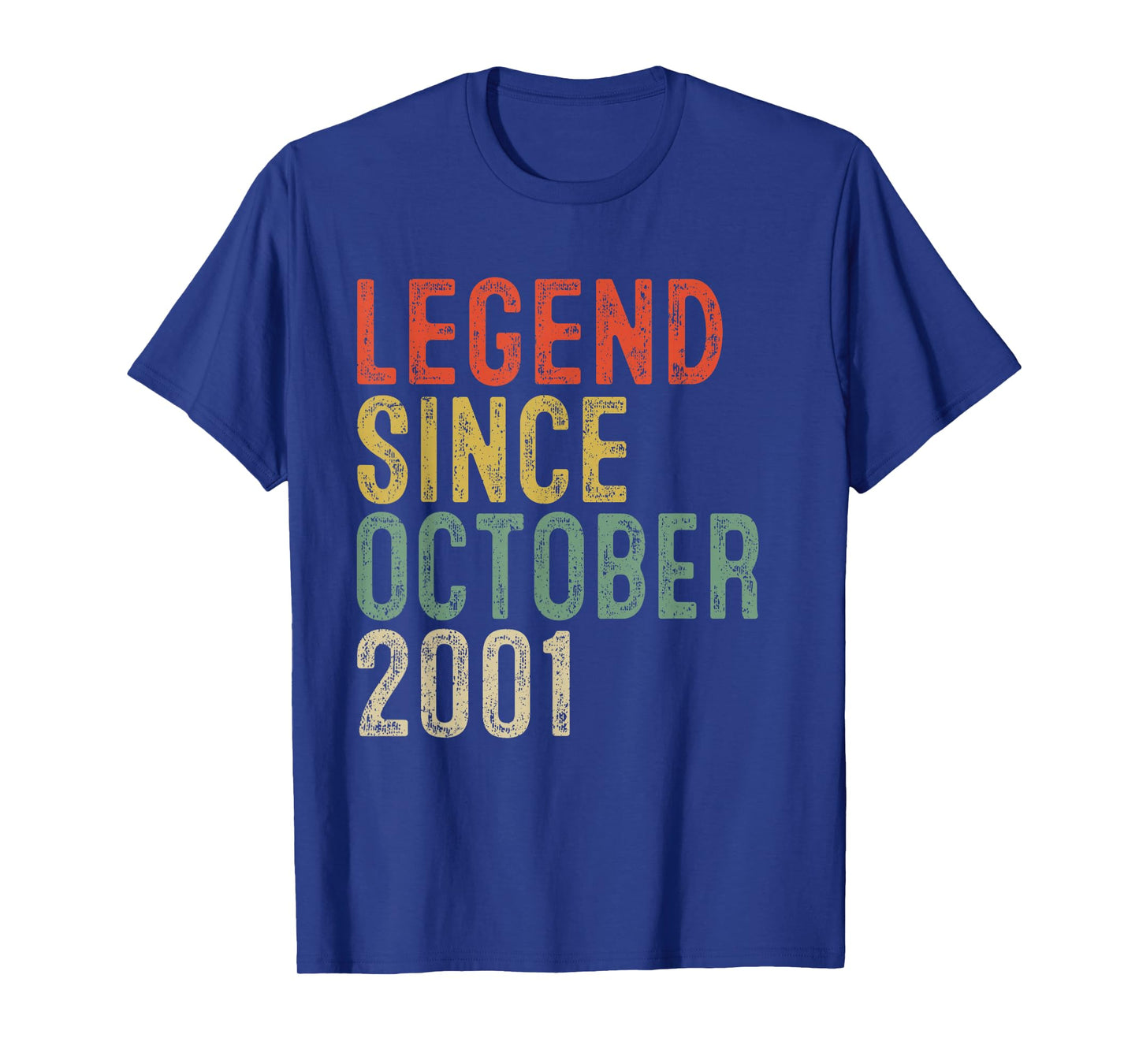 Legend Since October 2001 24th Birthday Gifts 24 Year Old T-Shirt