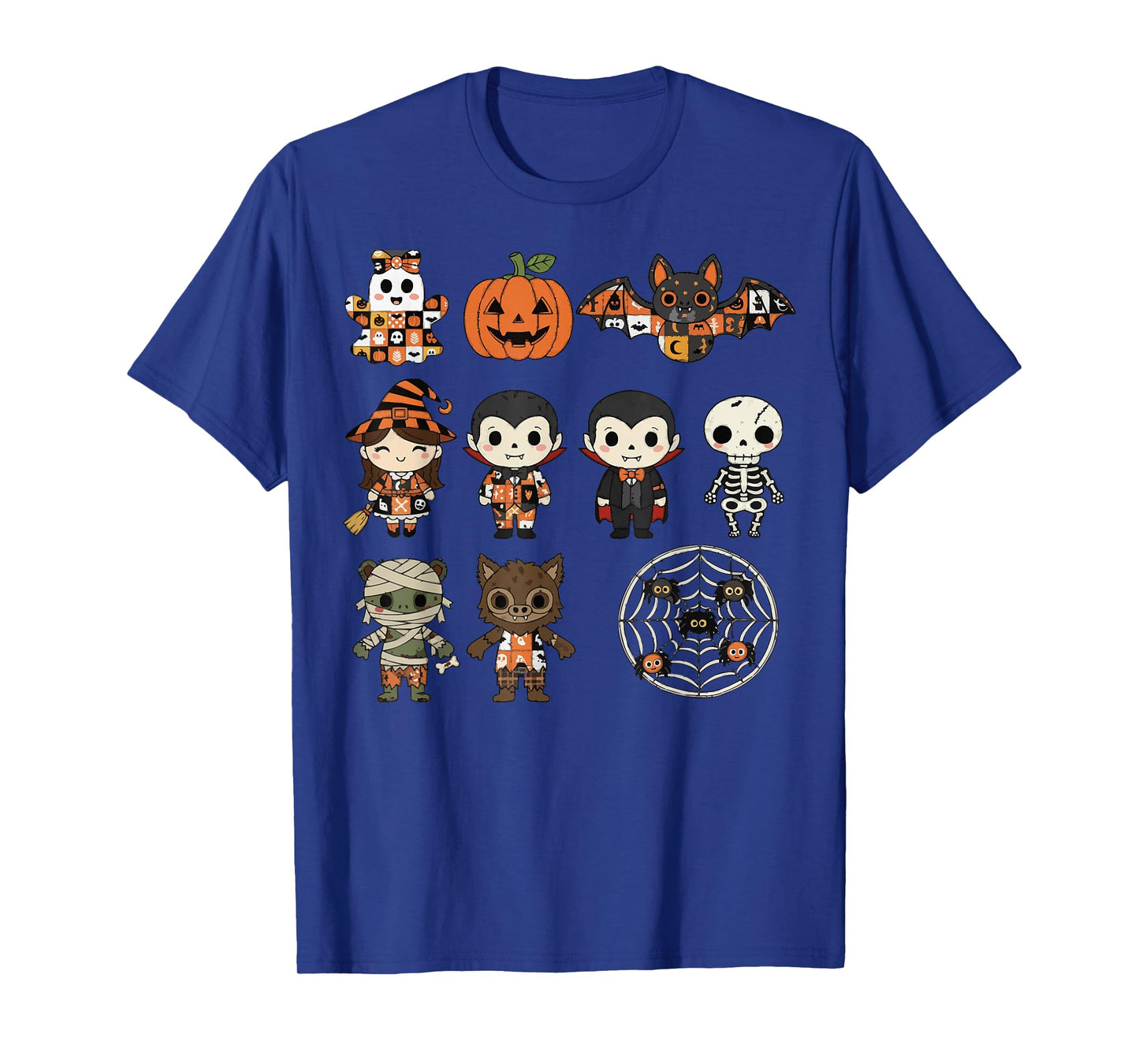 Halloween Patchwork Spooky Patch Friends Party T-Shirt