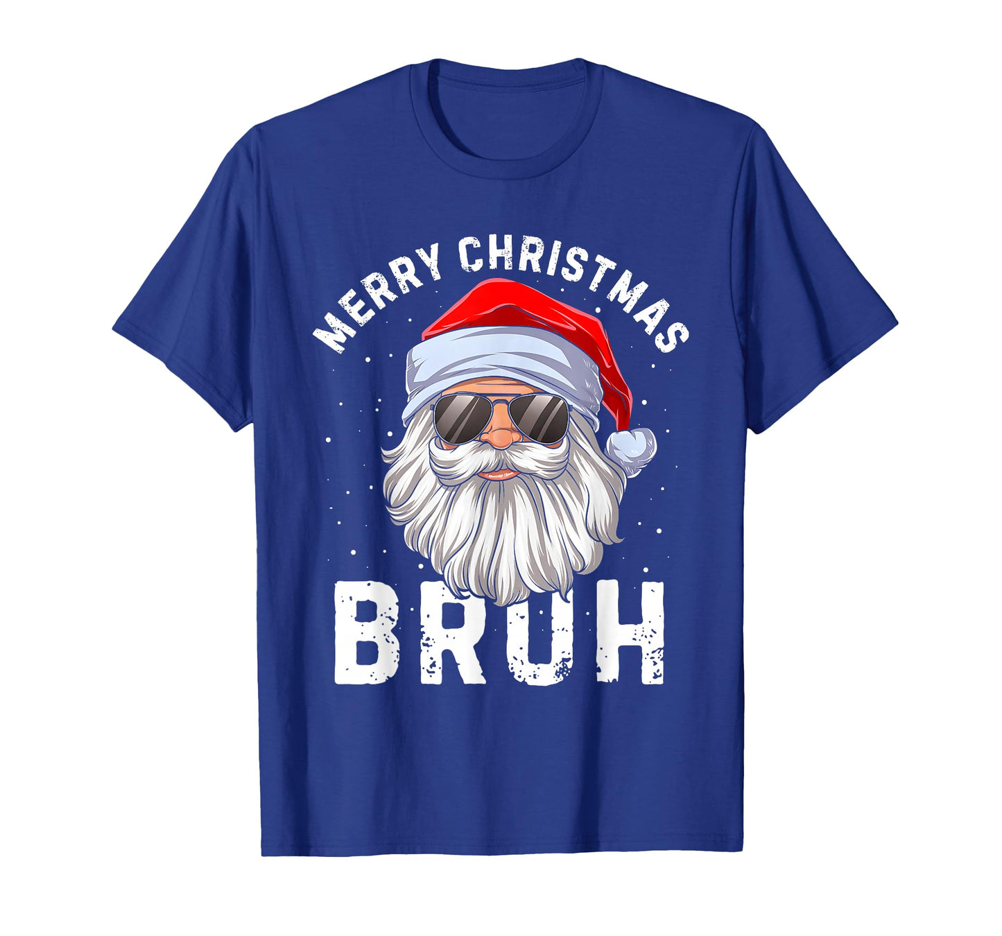 Merry Christmas Bruh Funny Santa Claus Retro Men Women Kids T-Shirt