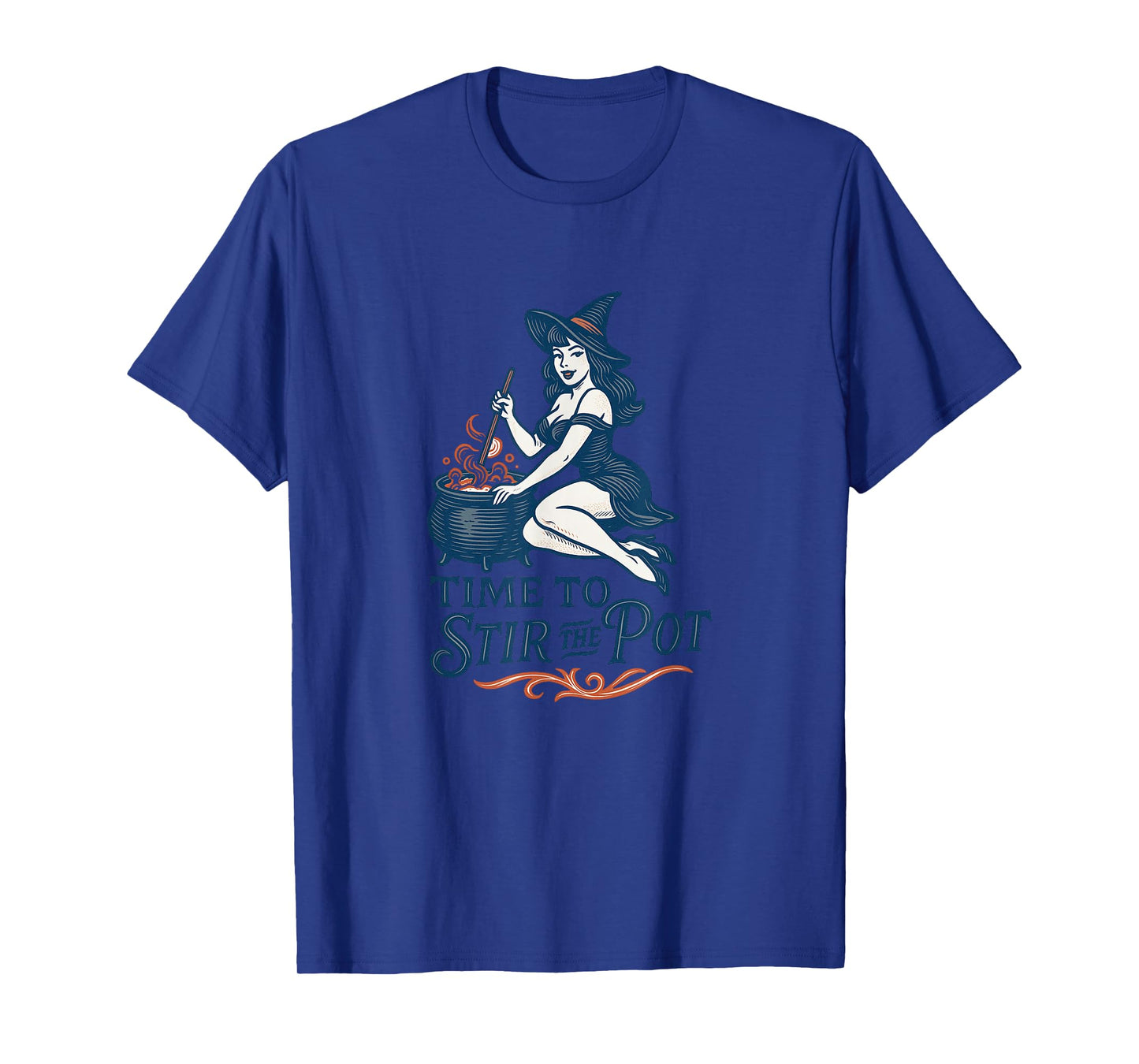 Time to Stir The Pot Halloween Witch T-Shirt