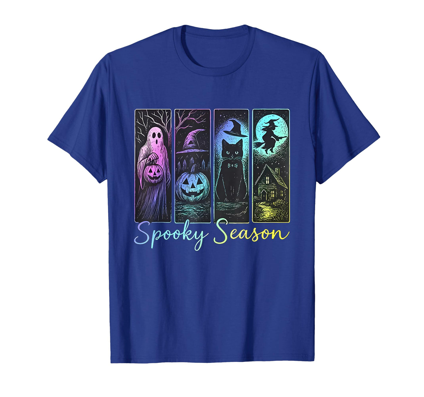 Spooky Season Vintage Halloween Horror Movie Design T-Shirt