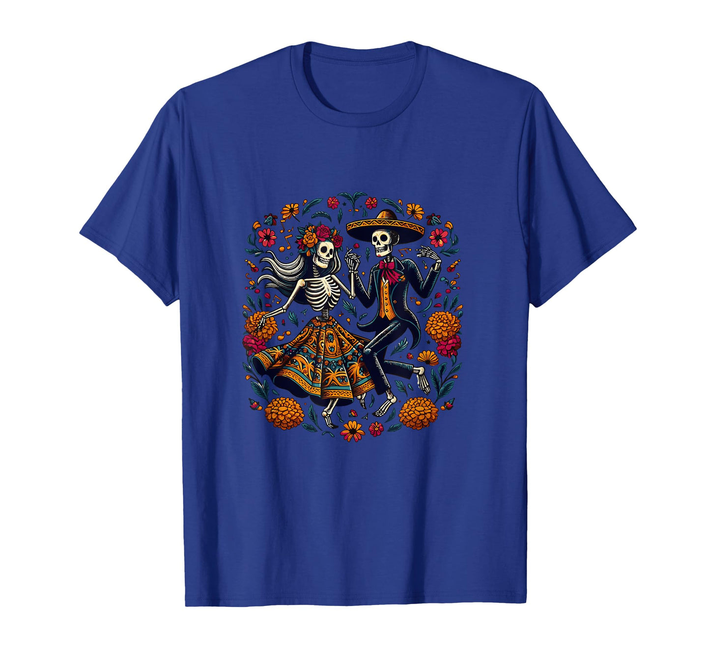 Dia De Los Muertos Skeletons Dancing Mexican Day Of The Dead T-Shirt