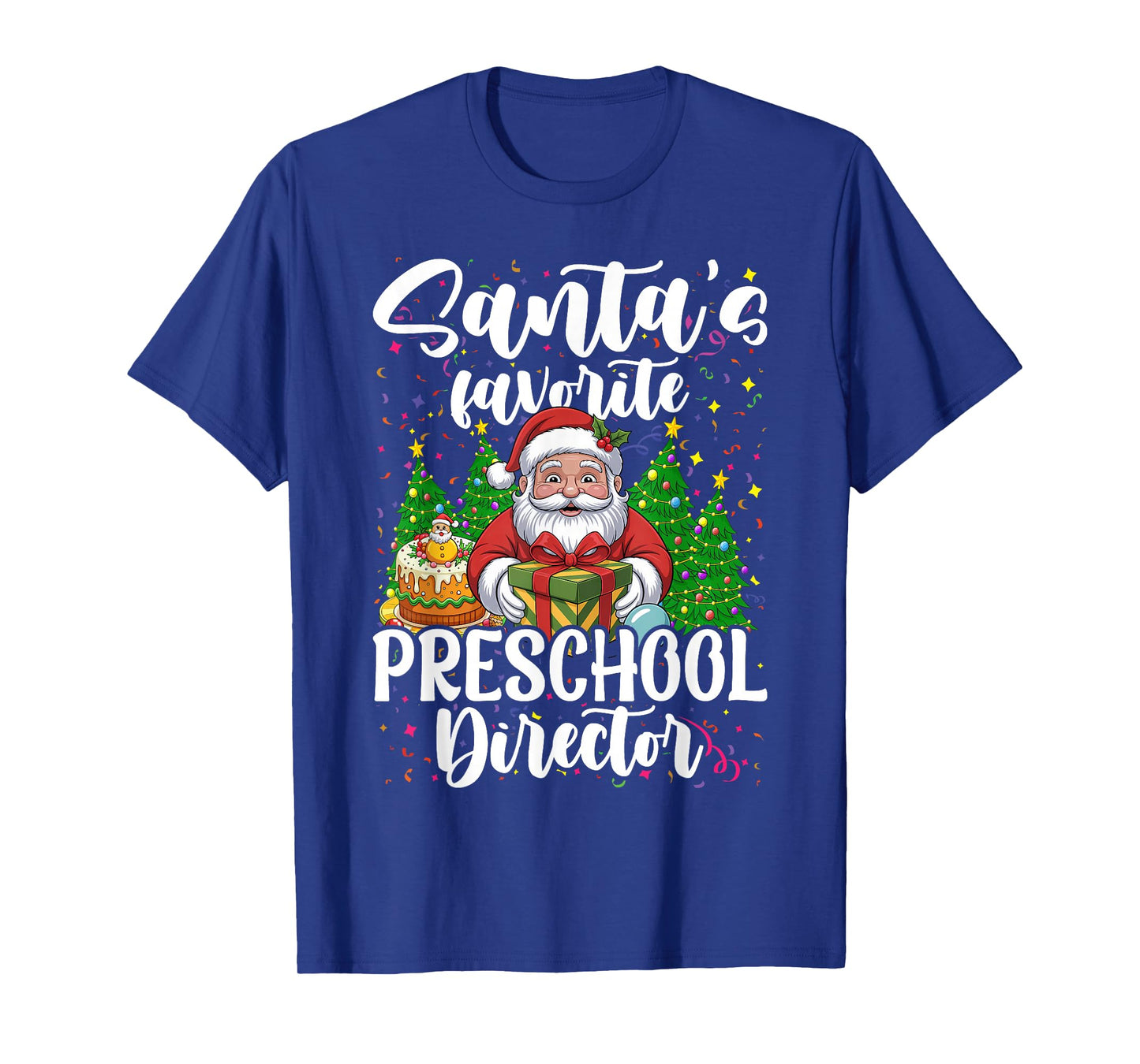 Xmas Santa's Favorite Preschool Director Christmas T-Shirt