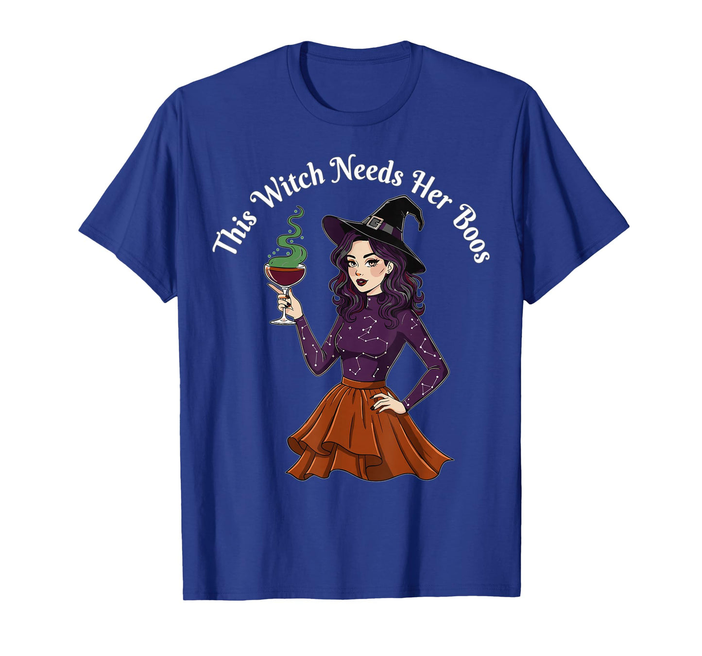 This Witch Needs Her Boos | Funny Halloween Design T-Shirt