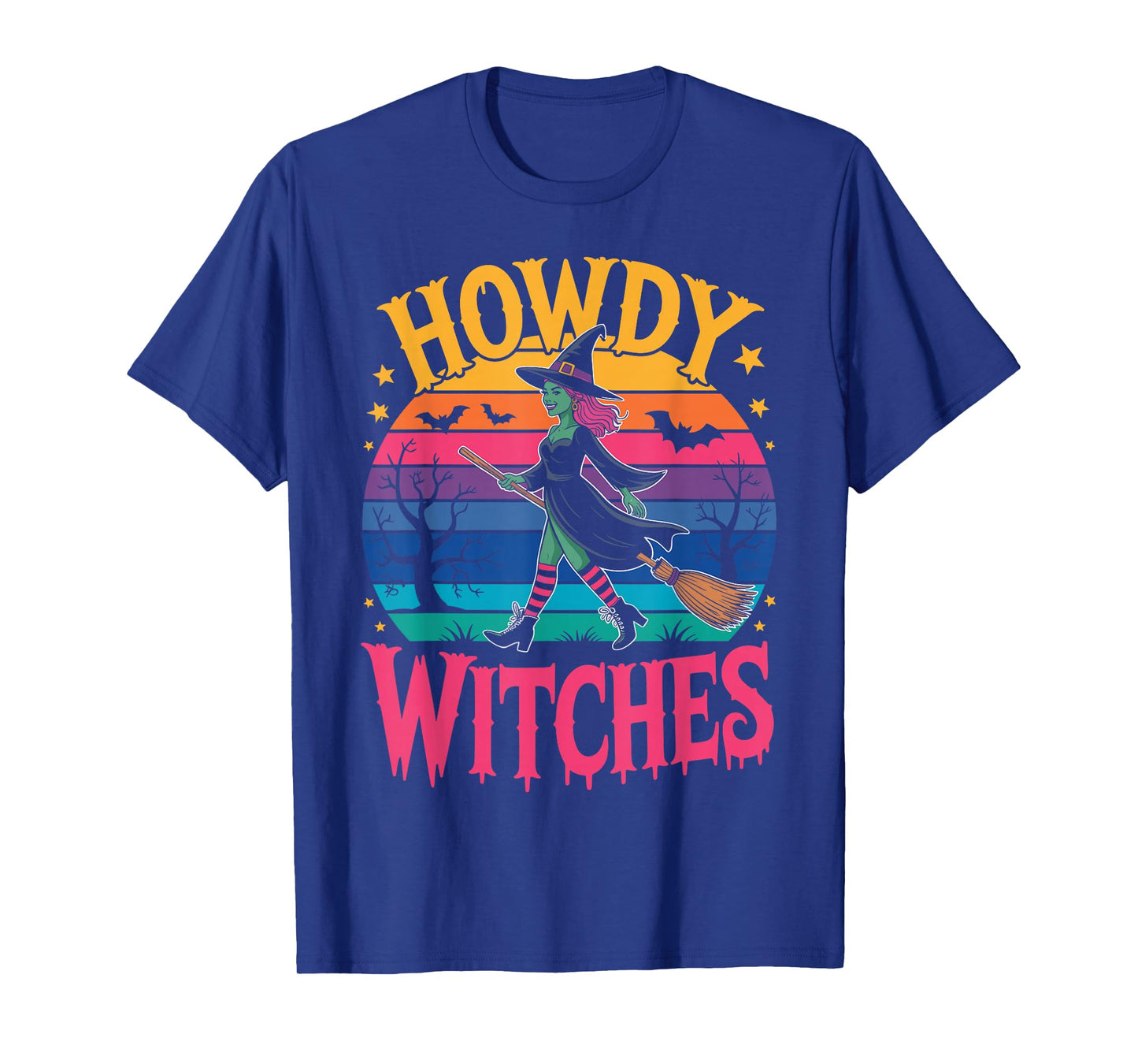 Howdy Witches Witch Halloween Costume Spooky Season Womens T-Shirt