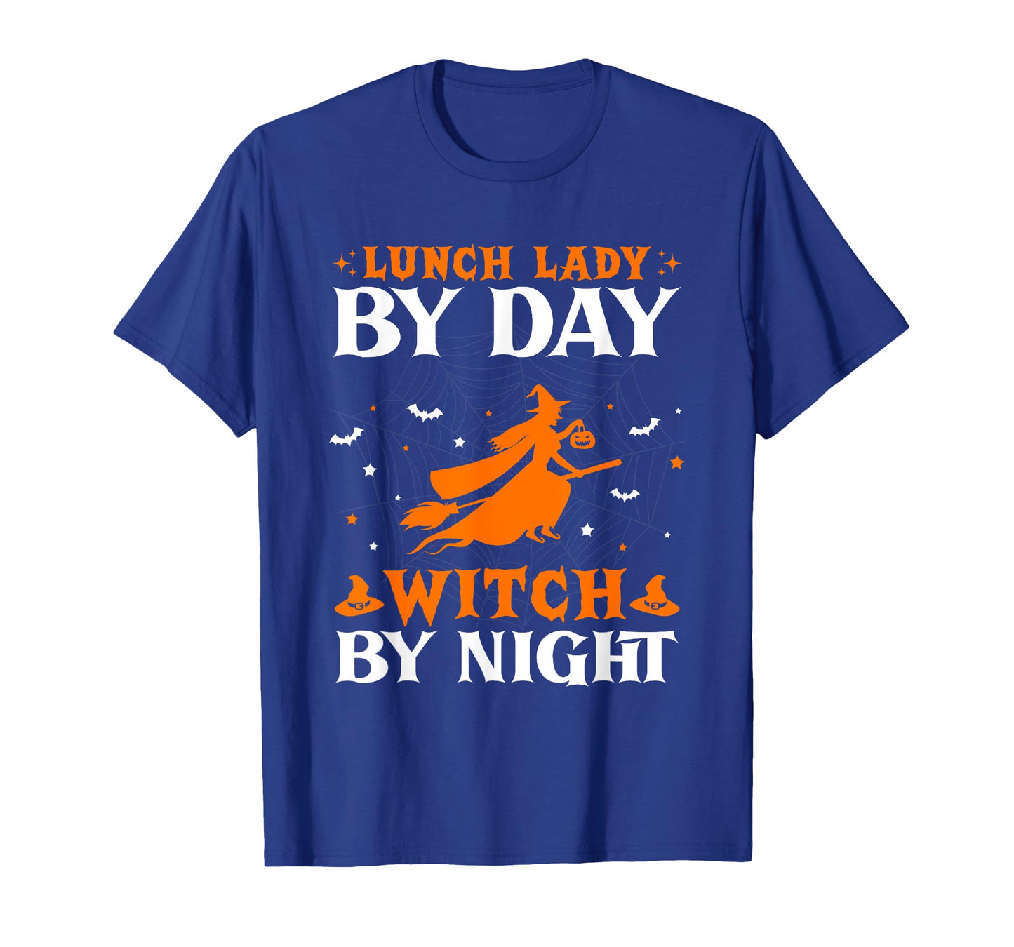 Lunch Lady by Day Witch by Night Halloween School Cafeteria T-Shirt