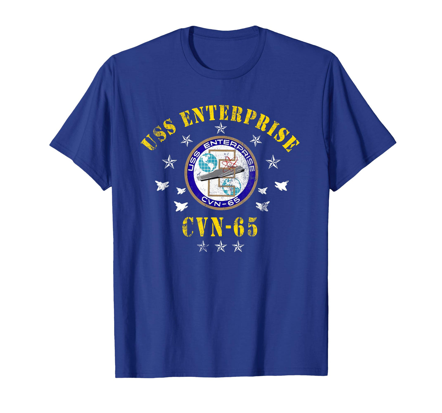 USS Enterprise CVN-65 Aircraft Carrier Veterans Day Vintage T-Shirt