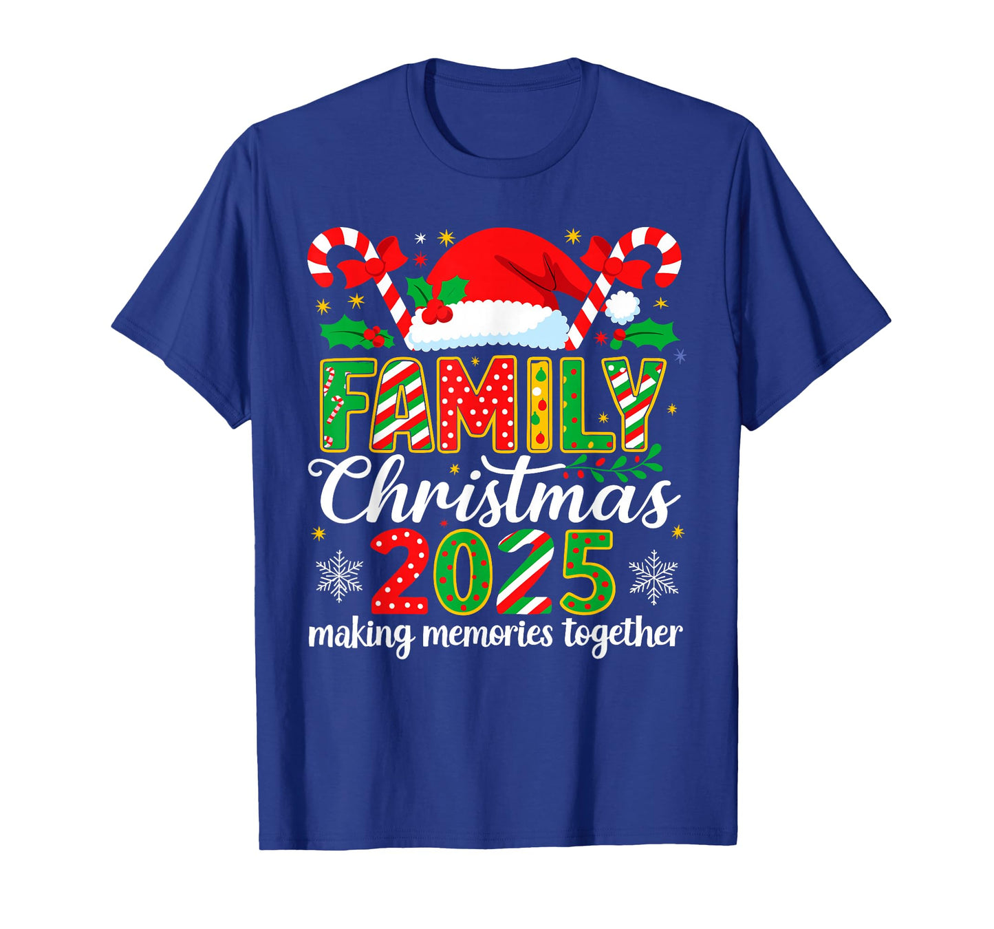 Family Christmas 2025 Matching Outfit Xmas Squad Santa T-Shirt