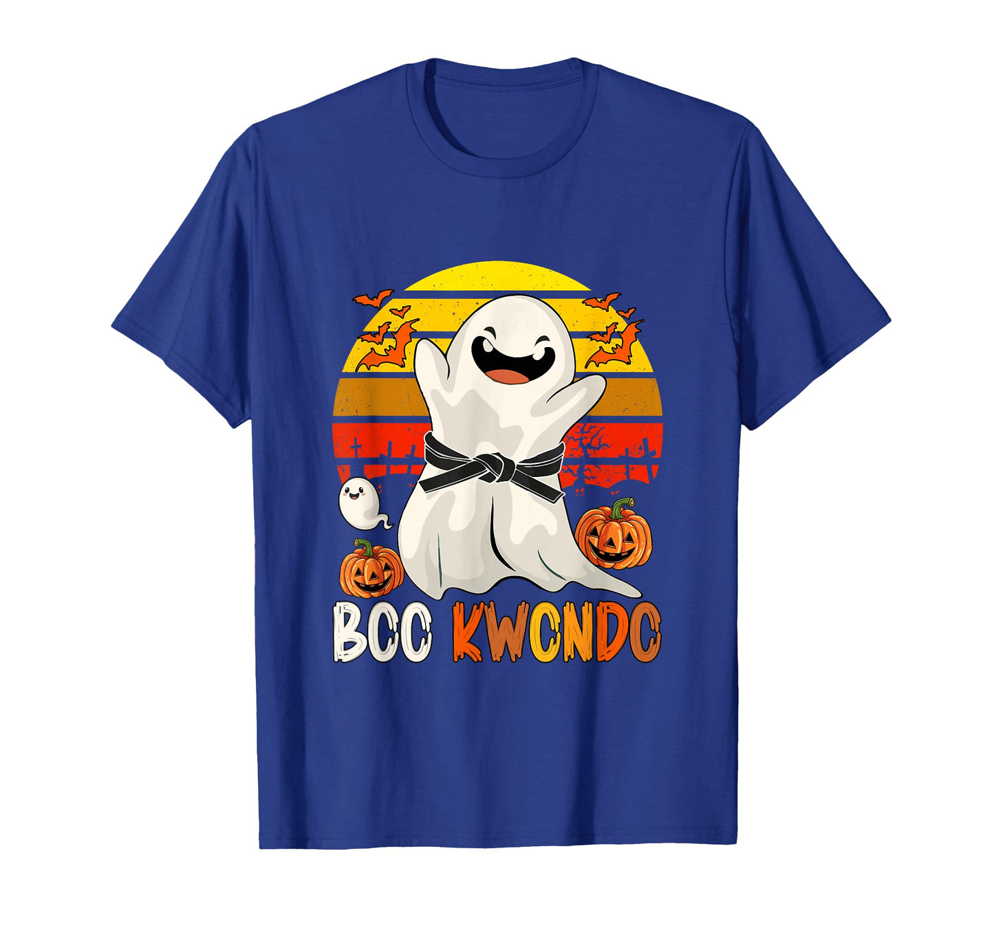 Vintage Boo Taekwondo Halloween Ghost Costume Martial Arts T-Shirt