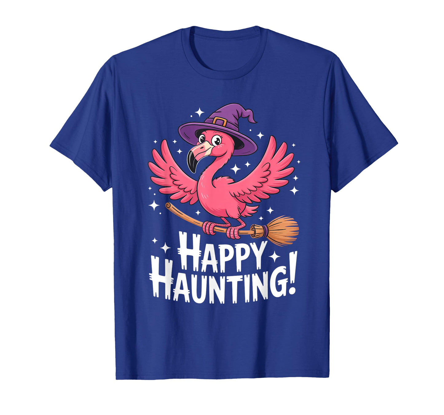 Halloween Flamingo Lover Witch Women Kids Girls Teen T-Shirt