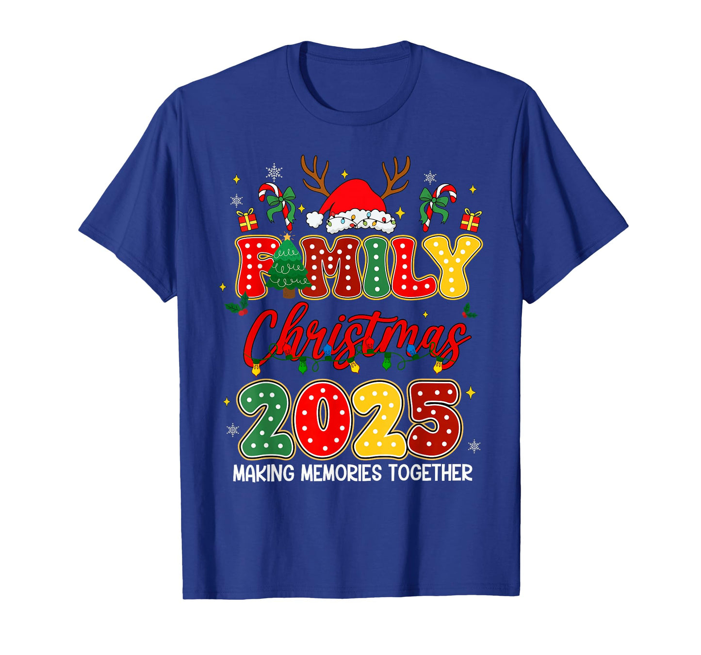 Family Christmas 2025 Matching Outfit Xmas Squad Santa T-Shirt