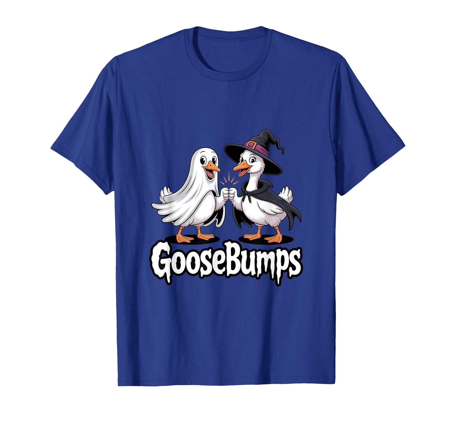 Goosebumps Funny Halloween Goose Costume Ghost and Witch T-Shirt