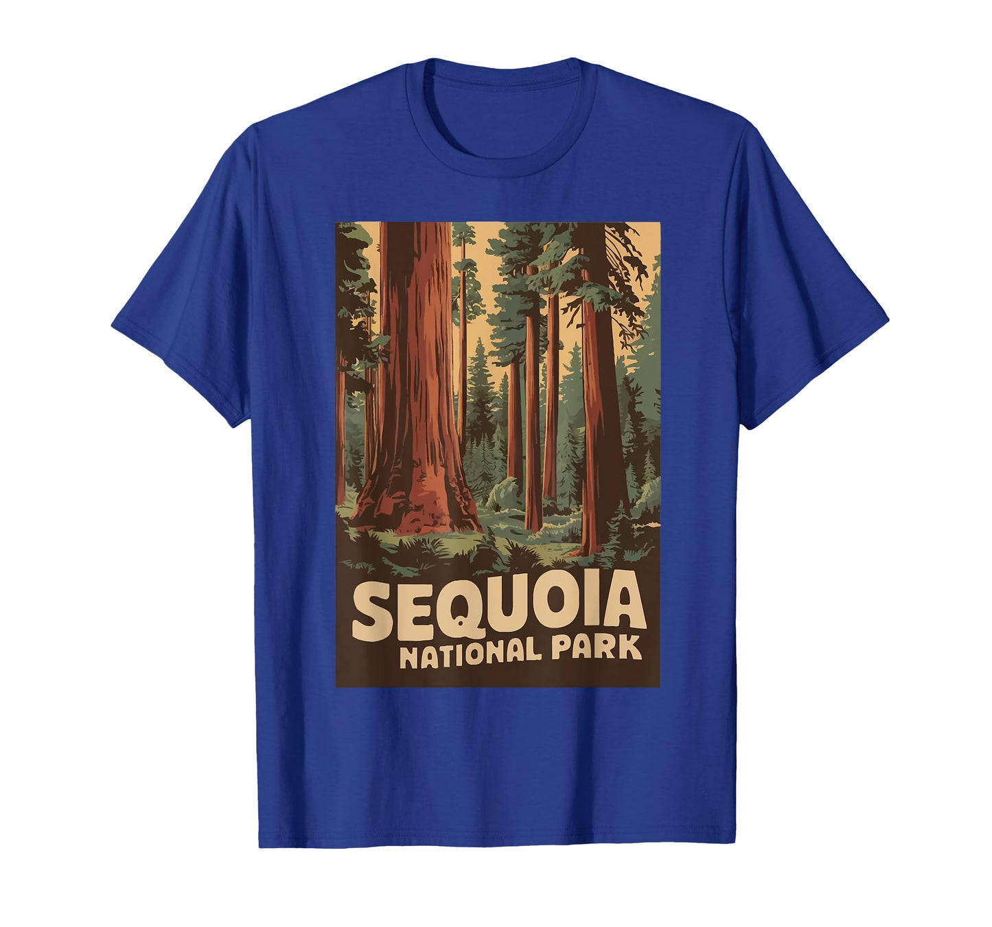 Vintage Sequoia National Park Men Women Kids Camping Hiking T-Shirt