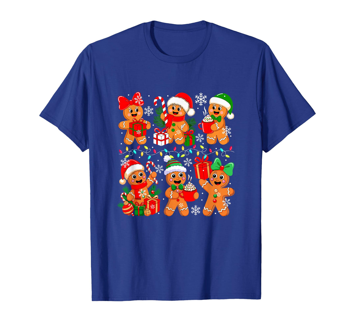 Group Santa Gingerbread Cookies Christmas Baker Baking Lover T-Shirt