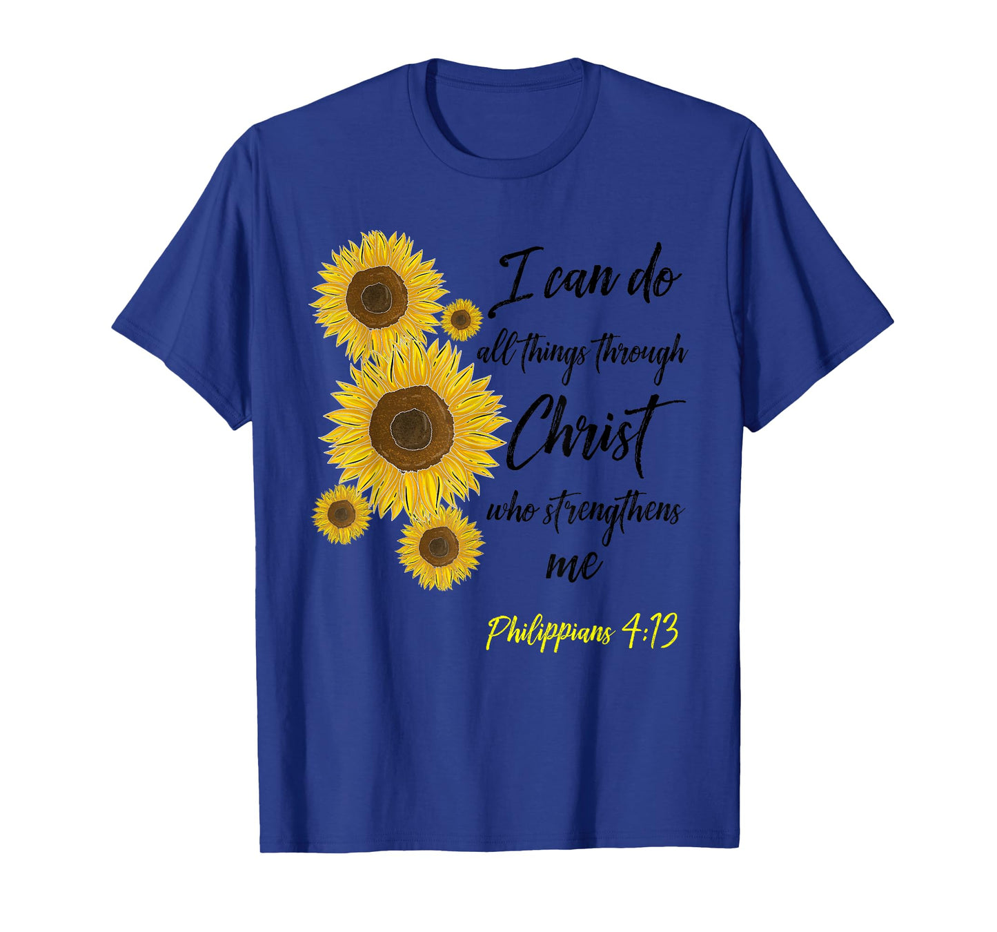 Cute Christian Sunflower Gift | Best Religious Women Moms T-Shirt