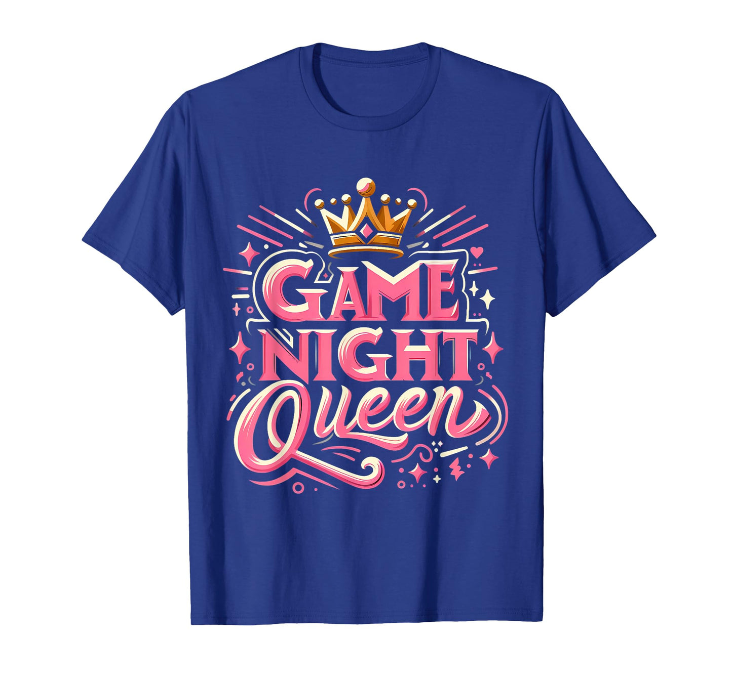 Game Night Queen Womens Boardgame Lover Board Game Player T-Shirt