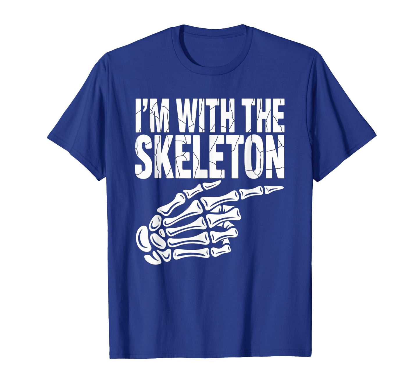 I'm with Skeleton Halloween Costume Couples Matching Gifts T-Shirt
