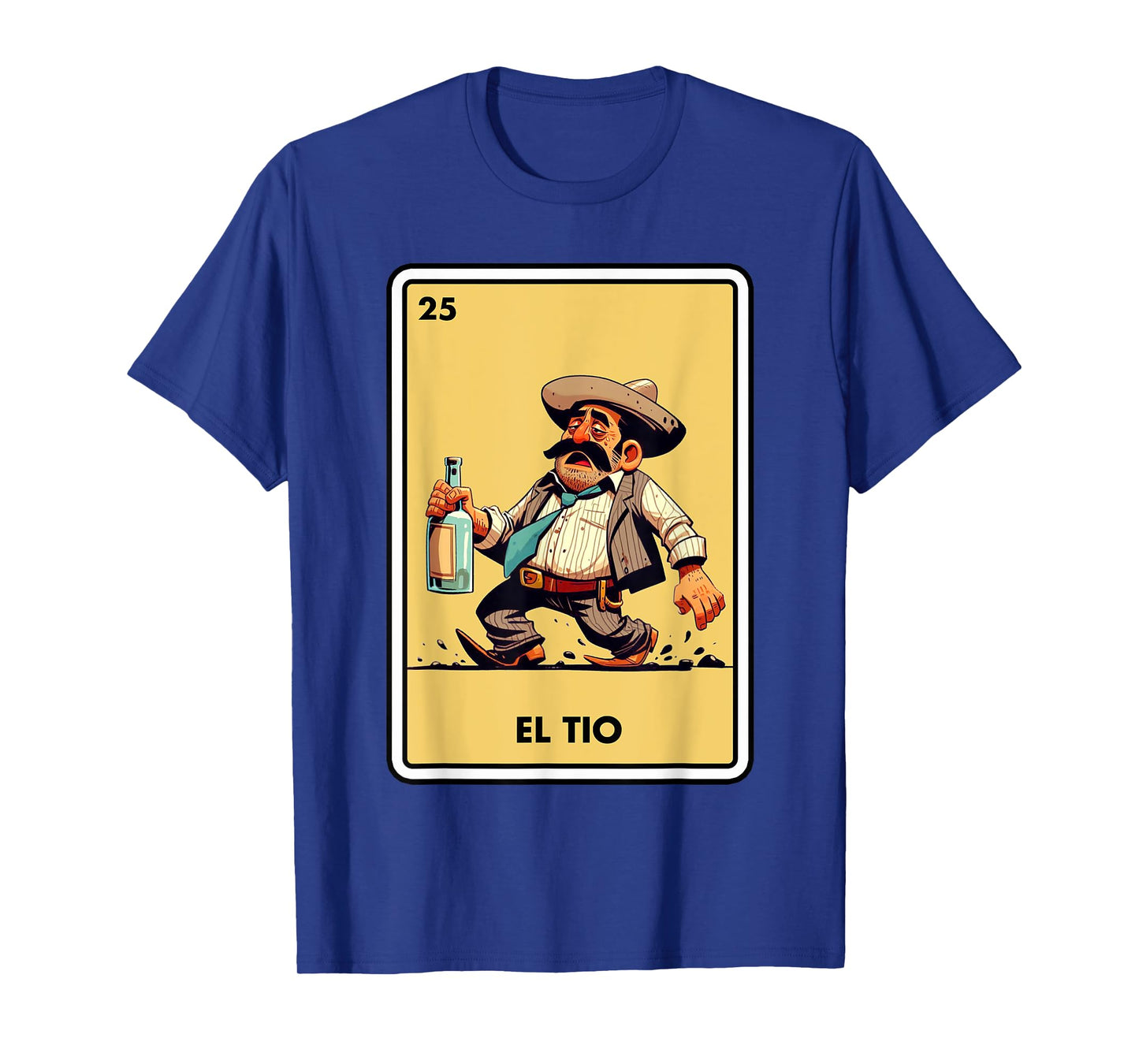 Mexican Uncle Drinking Lover Tio El Tio Mexican Bingo Card T-Shirt