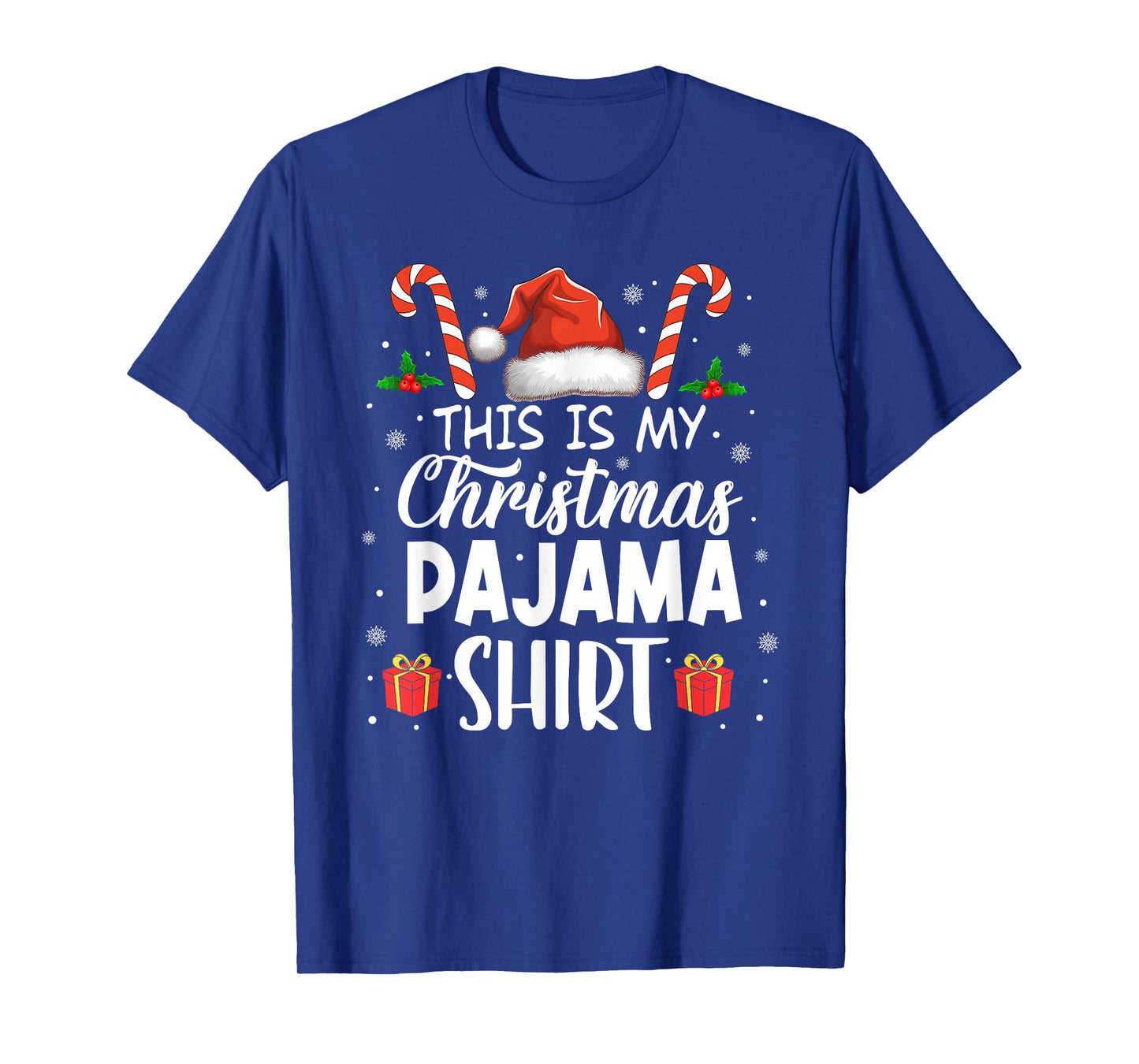 This is My Christmas Pajama Shirt Xmas Lights Holiday Family T-Shirt