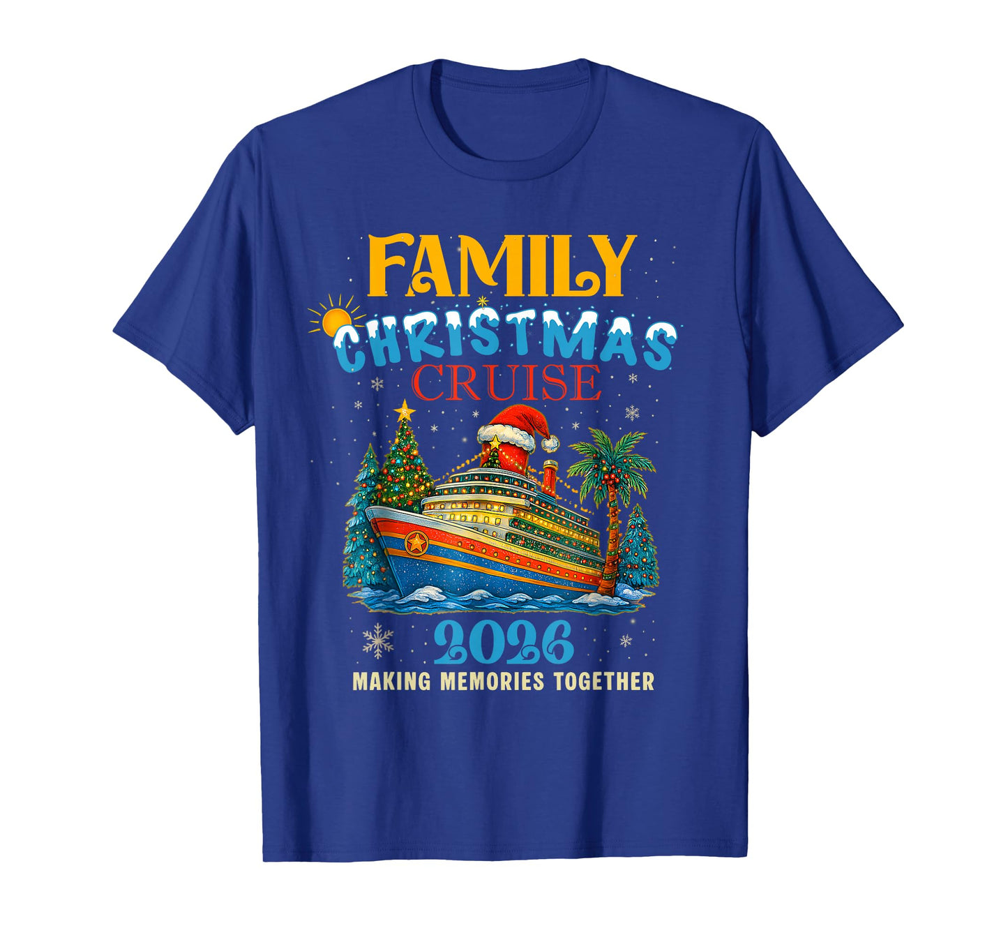 Family Christmas Cruise 2026 Matching Family Cruise Holiday T-Shirt