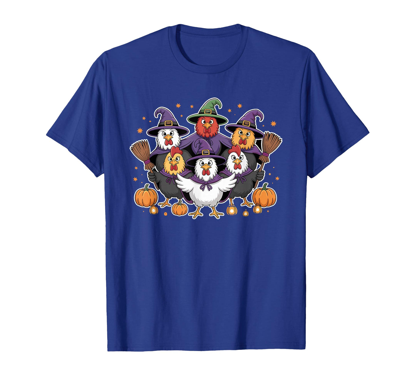 Witchy Chicken Squad Halloween Moon T-Shirt