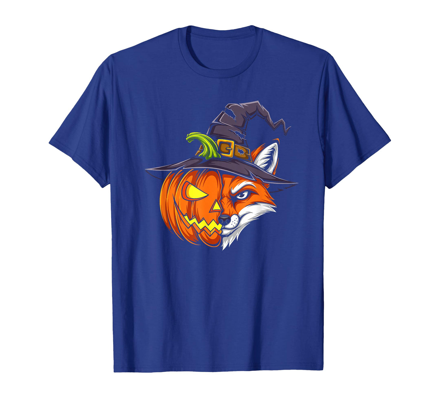 Fox Pumpkin Jack O Lantern Halloween Kids Mens Womens T-Shirt