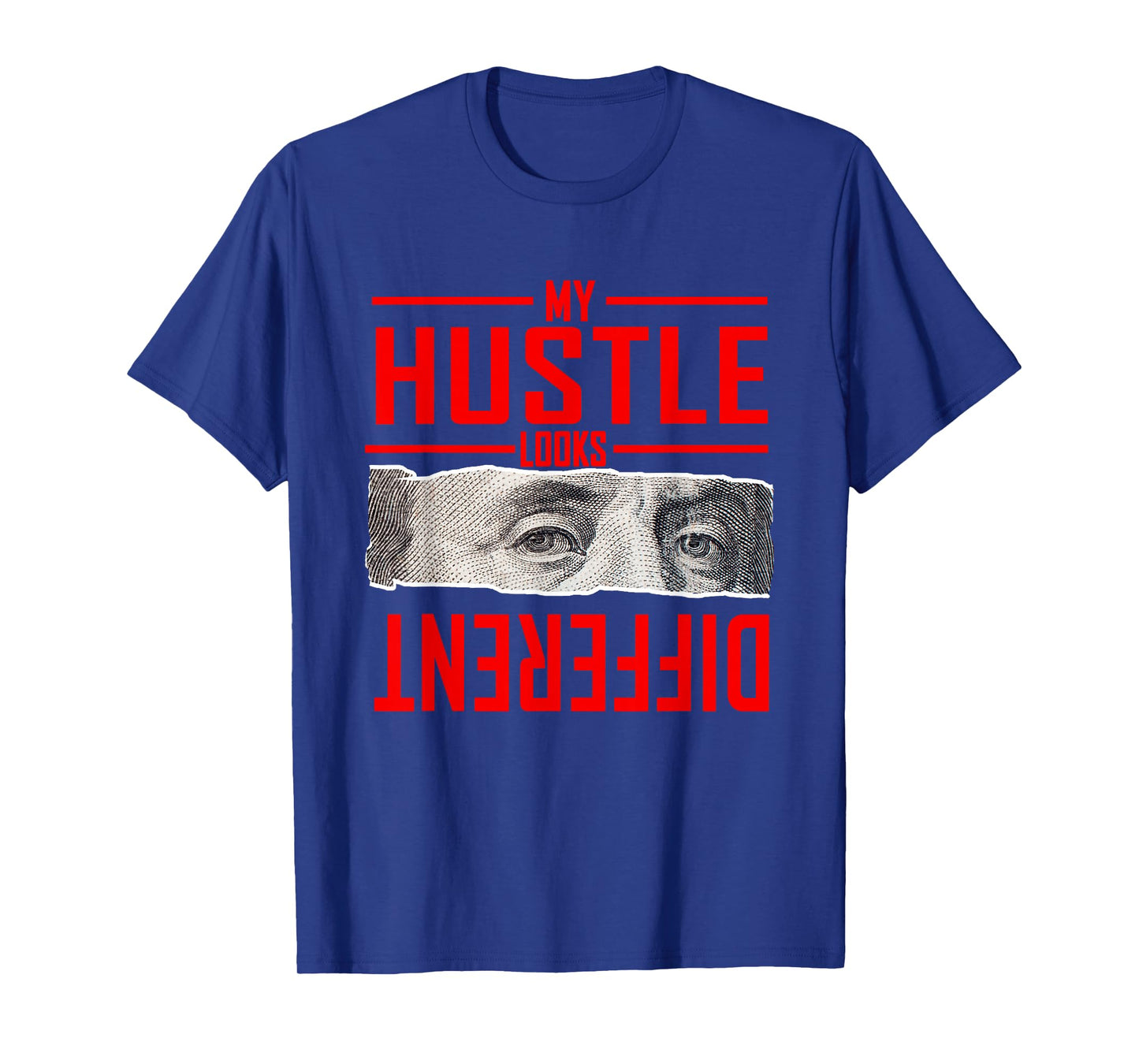 Red My Hustle Look Different Red Graphic T-Shirt