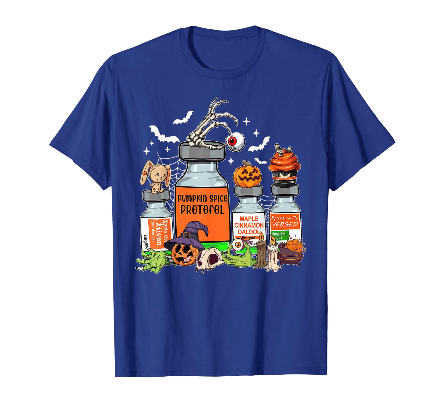 Nurse Halloween Pumpkin Spice Medical Vials Witches Nursing T-Shirt
