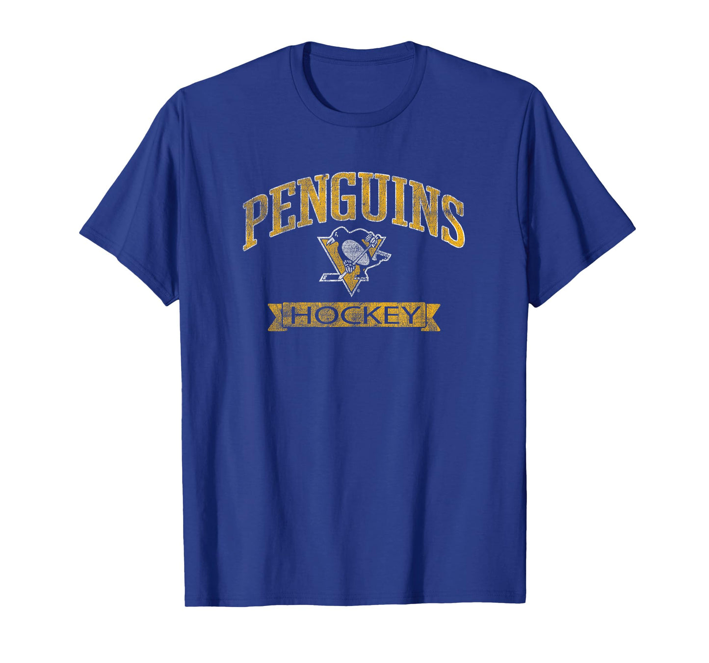 Pittsburgh Penguins Vintage Hockey Black Officially Licensed T-Shirt