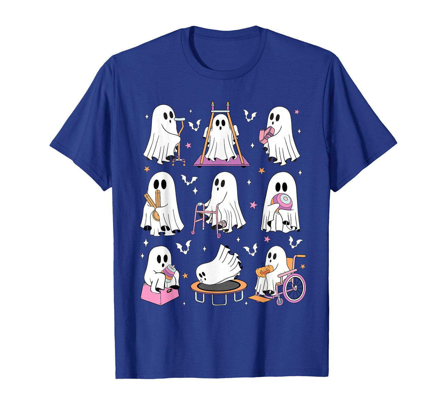 Occupational Therapy Halloween OT Retro Ghost Women Men Kids T-Shirt