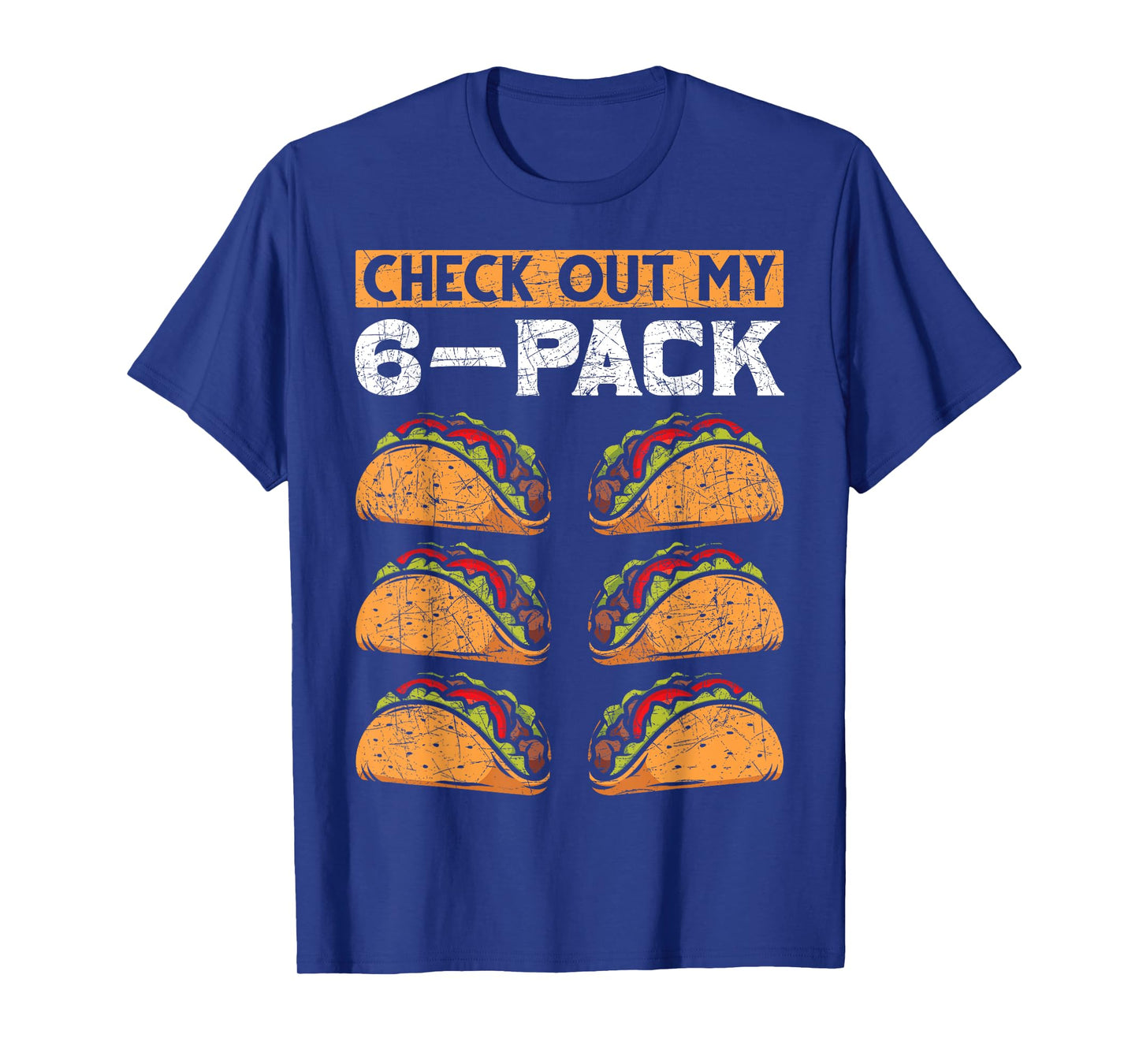 Abs Gym Workout Check Out My 6 Pack Funny Foodie Taco T-Shirt