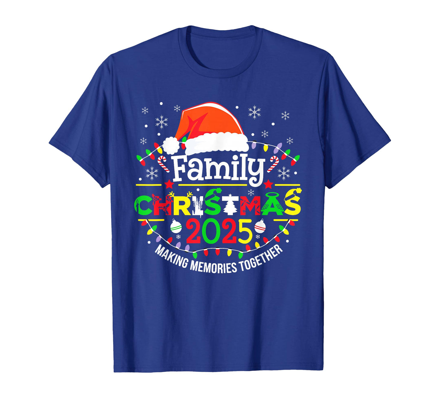 Family Christmas 2025 Matching Squad Funny Santa Elf Xmas T-Shirt
