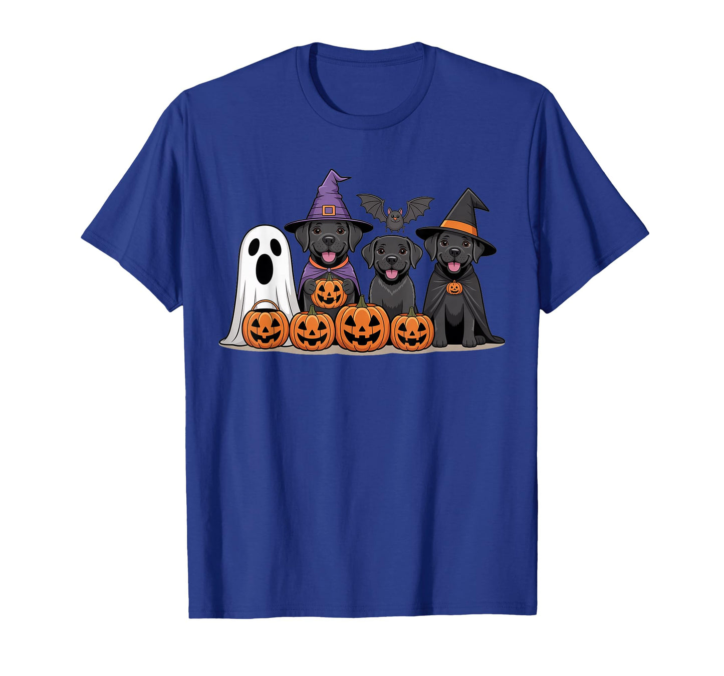 Funny Dog Lover Ghost Witch Pumpkin, Cute Labrador Halloween T-Shirt