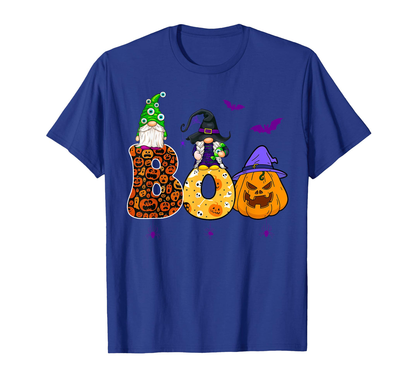 Funny Boo Witch Gnome Pumpkins Happy Halloween Costume T-Shirt
