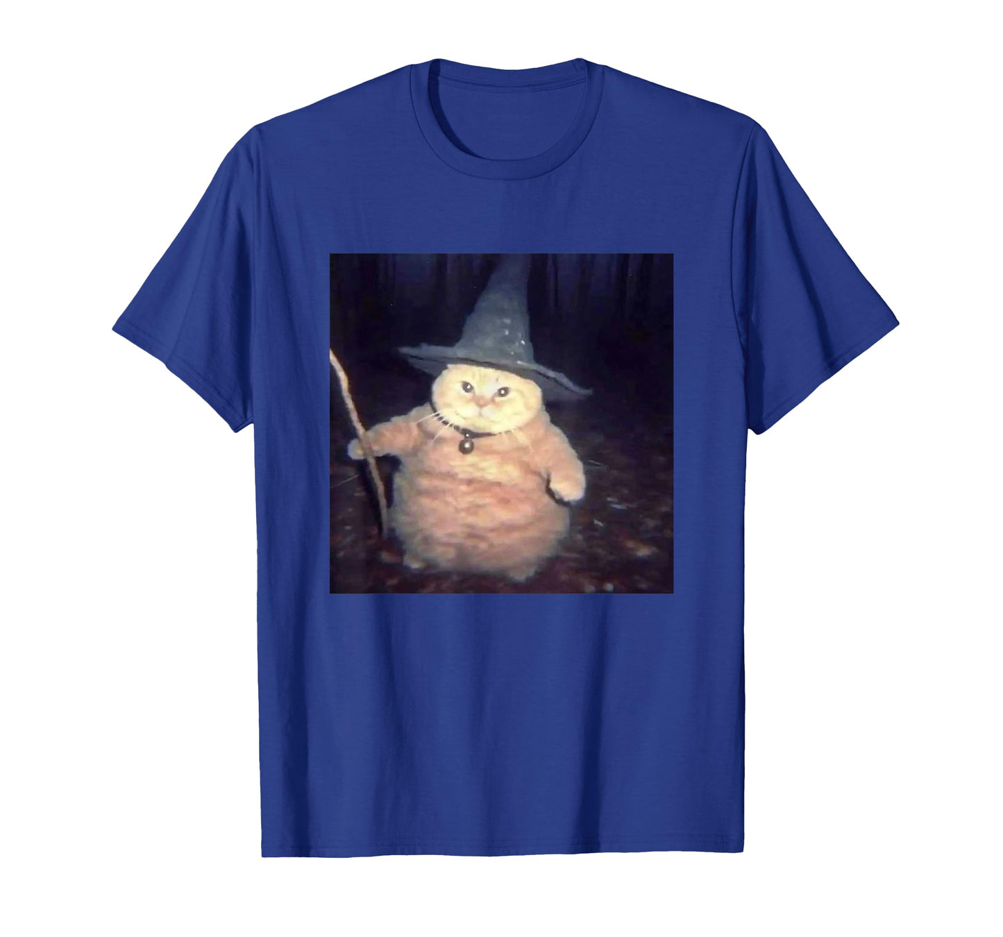 Vintage Witch Cat Peekaboo Halloween Funny Cat Meme Weird T-Shirt