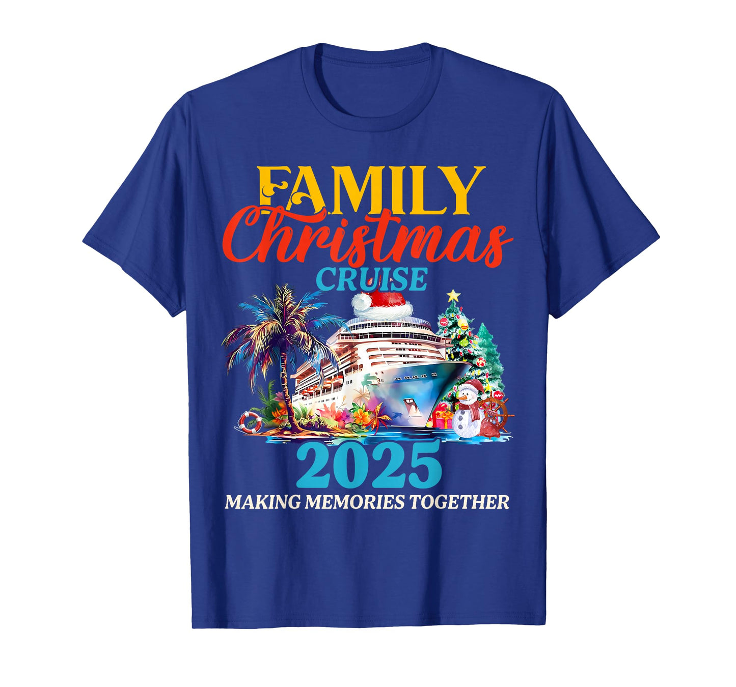 Family Christmas Cruise 2025 Matching Family Cruise Holiday T-Shirt