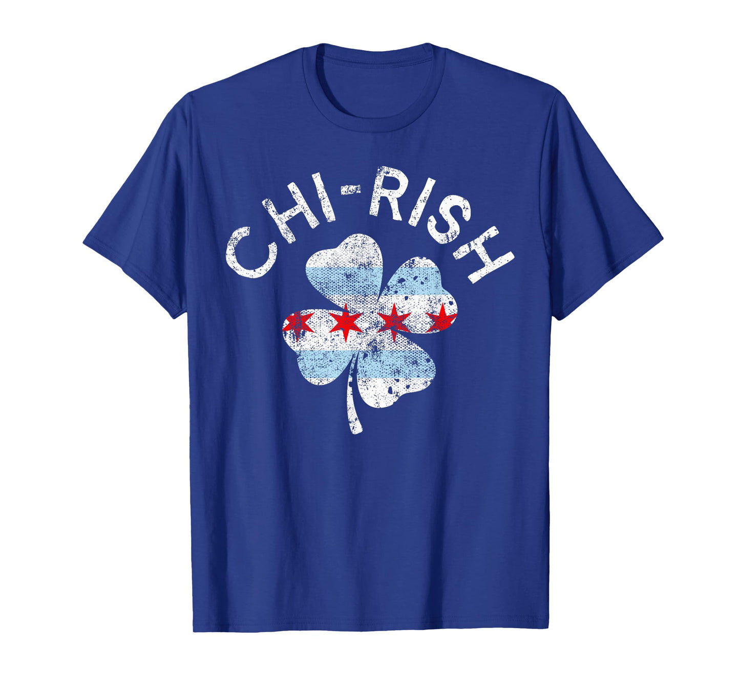 Chi-rish Chicago Flag Lucky Clover St. Patrick's Day T-Shirt