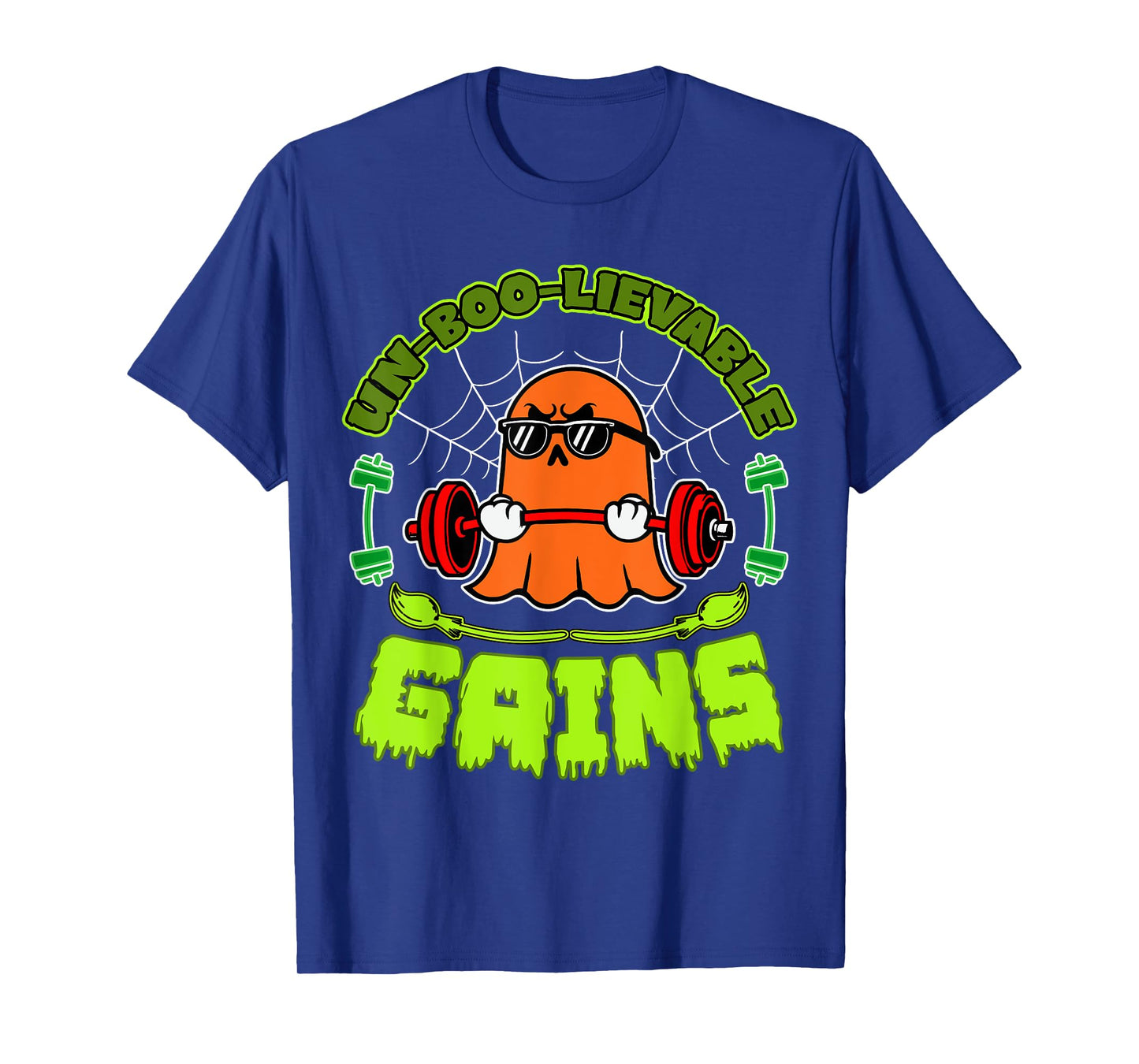 Halloween Workout Ghost Training With Barbell T-Shirt