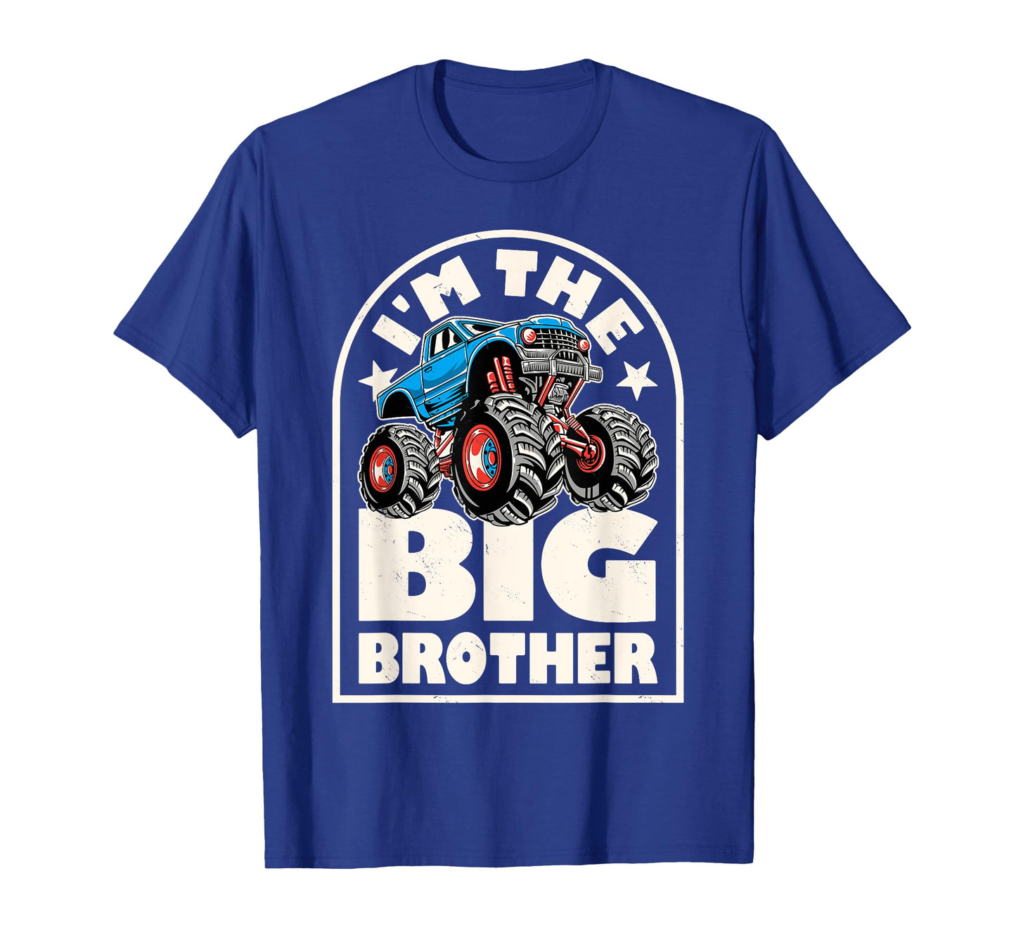 Monster Truck Brother Big Bro Family Matching Retro Racing T-Shirt