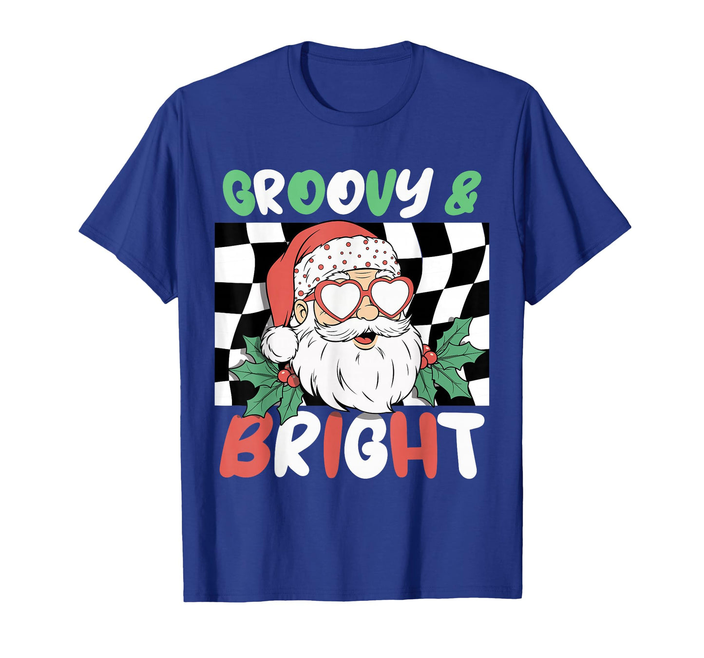 Groovy and Bright Christmas 80s Retro Ugly Christmas T-Shirt
