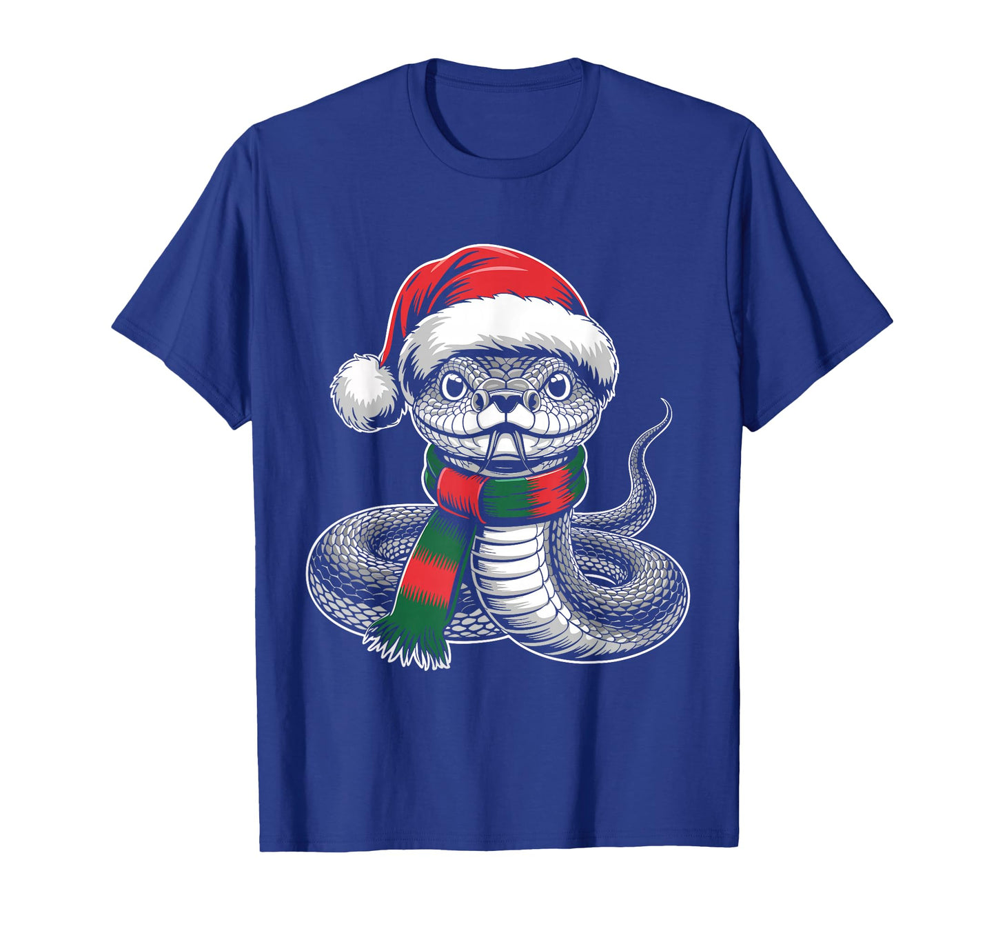 Rattlesnake Xmas Santa Hat Scarf Christmas Costume T-Shirt